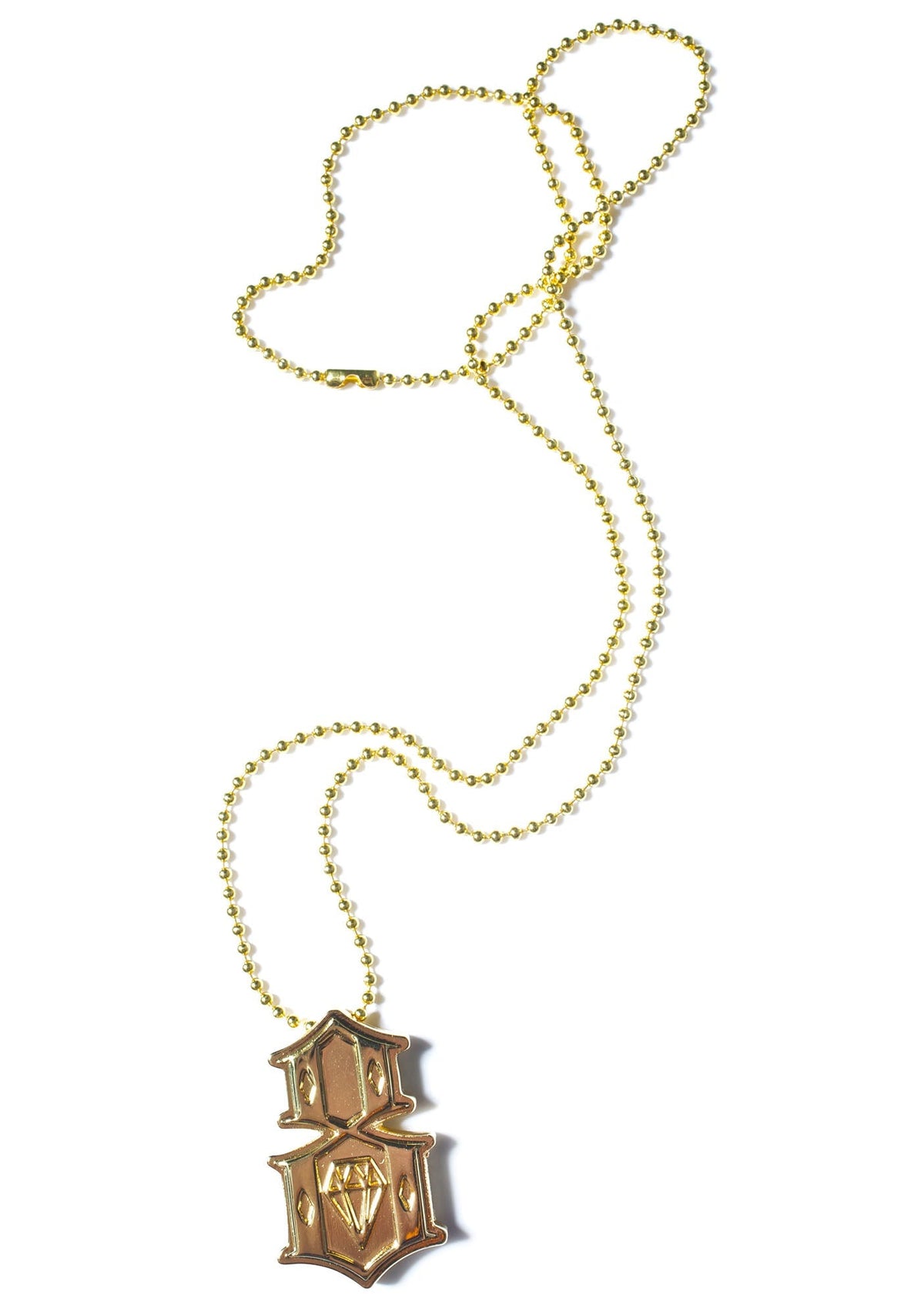 Metal 8 Necklace - Gold