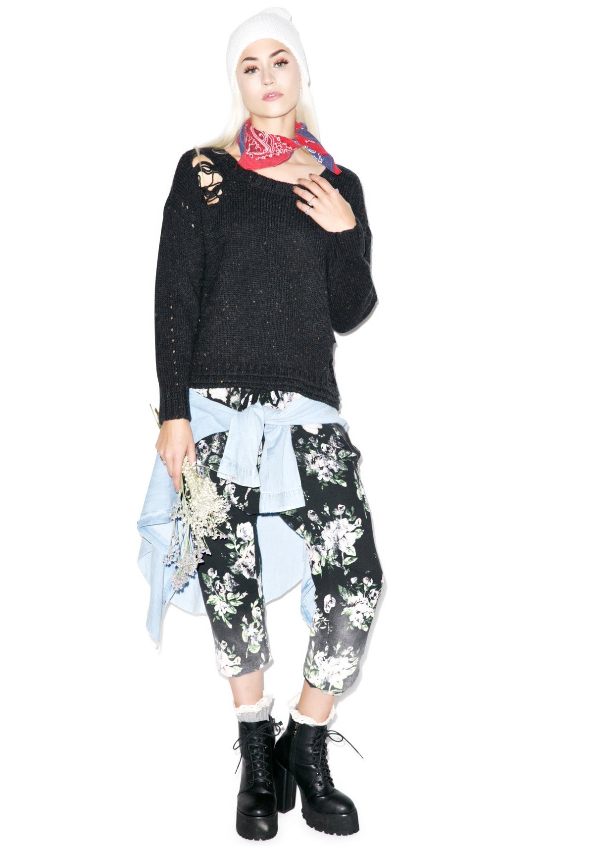 Dinner Party Sweater - White