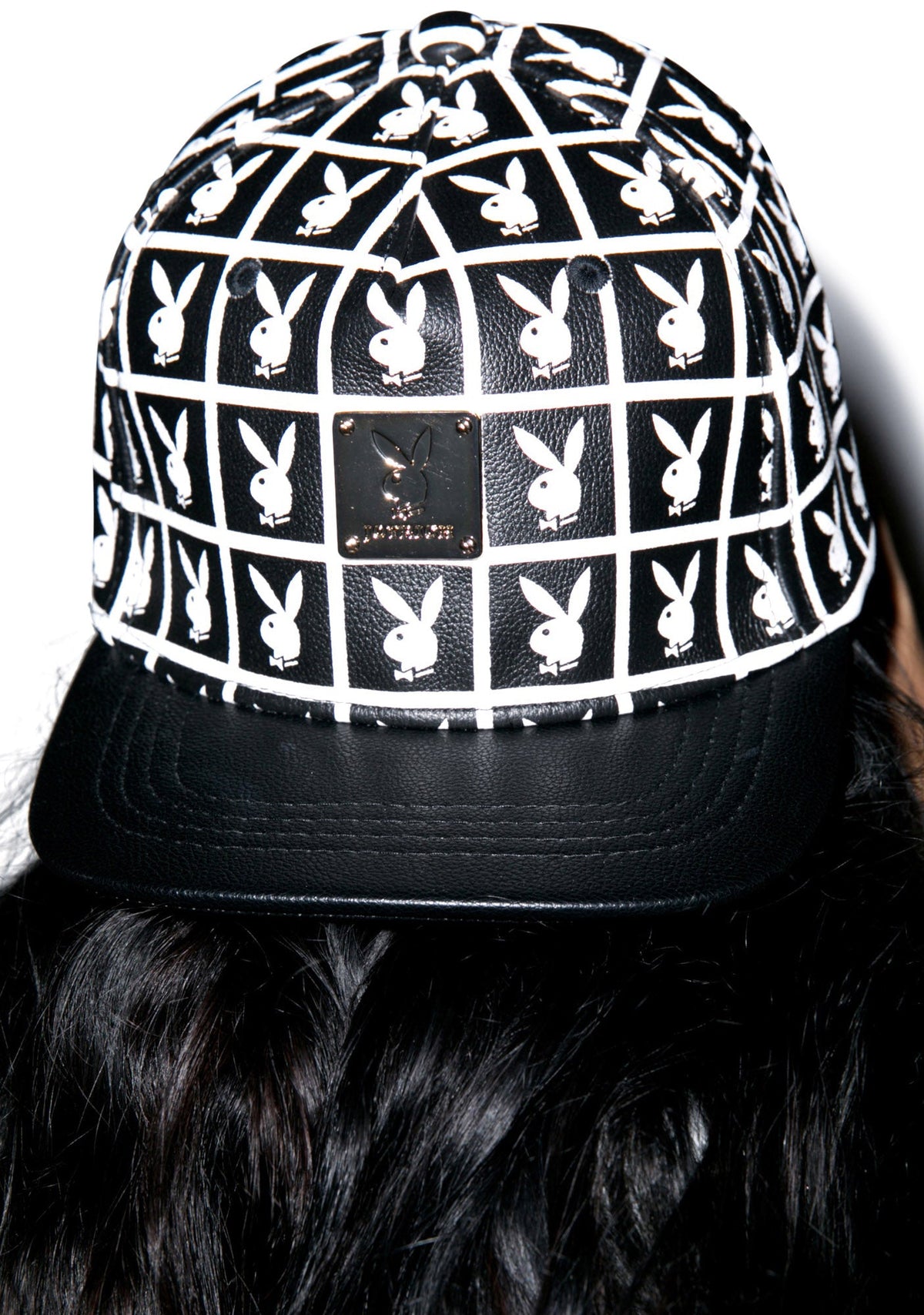 X Playboy Panel Snapback - Black