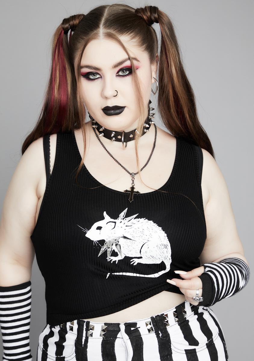 Gutter Punk Rat Graphic Tank