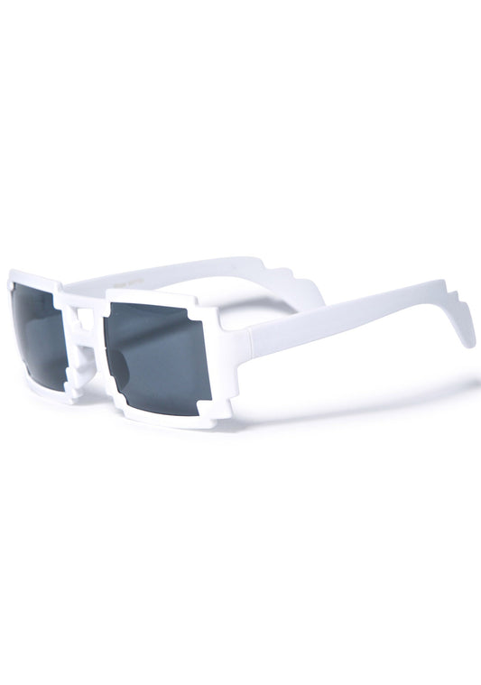 8-Bit Glasses - White