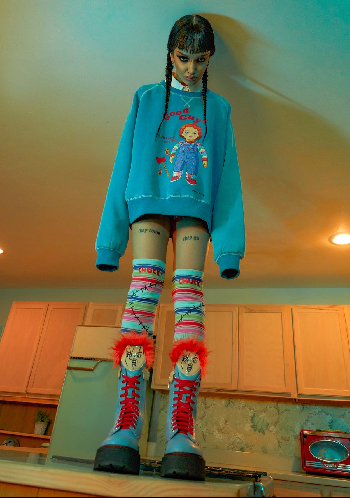 Crazy Killer Platform Boots