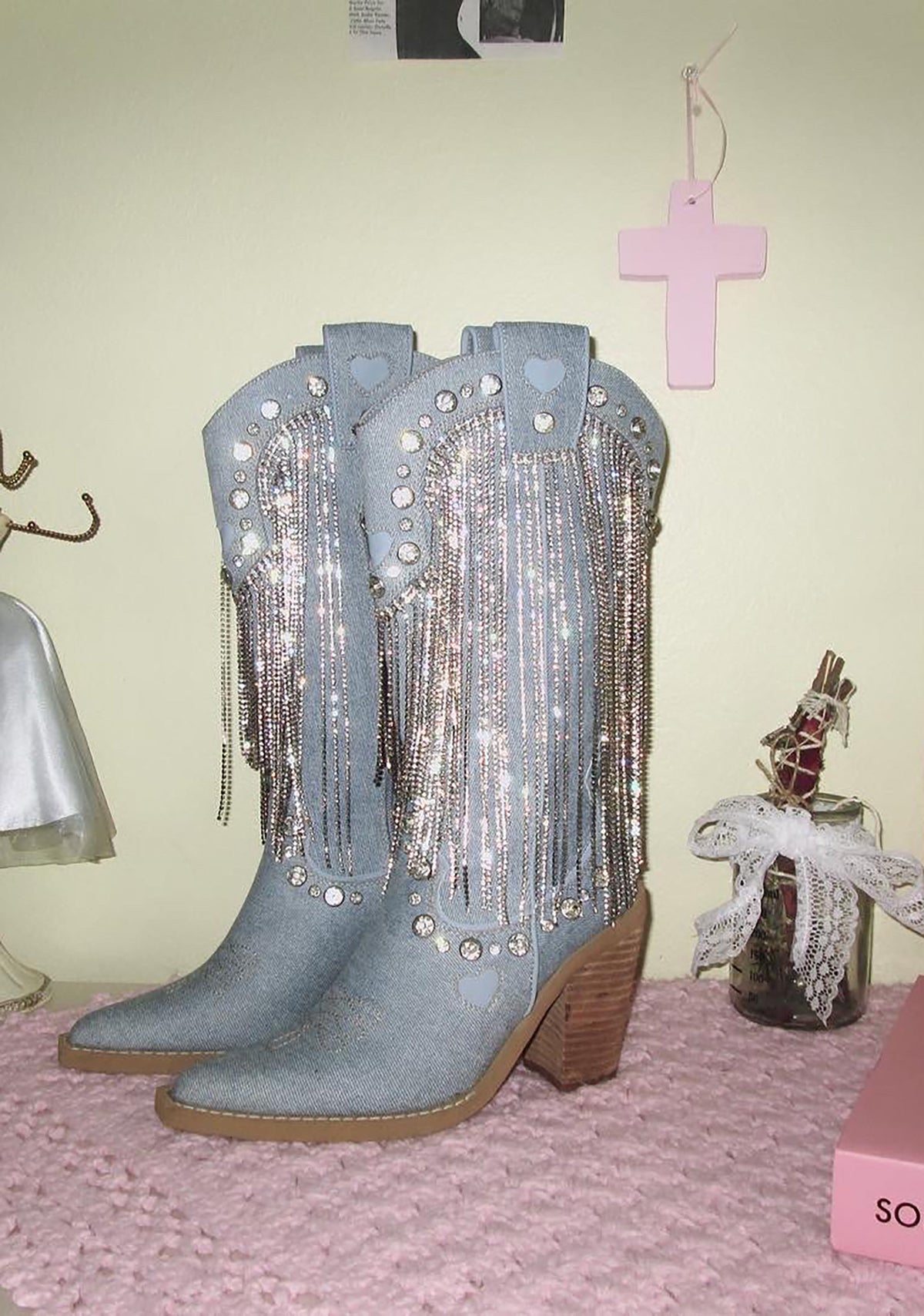 Present Perfect Cowboy Boots - Blue