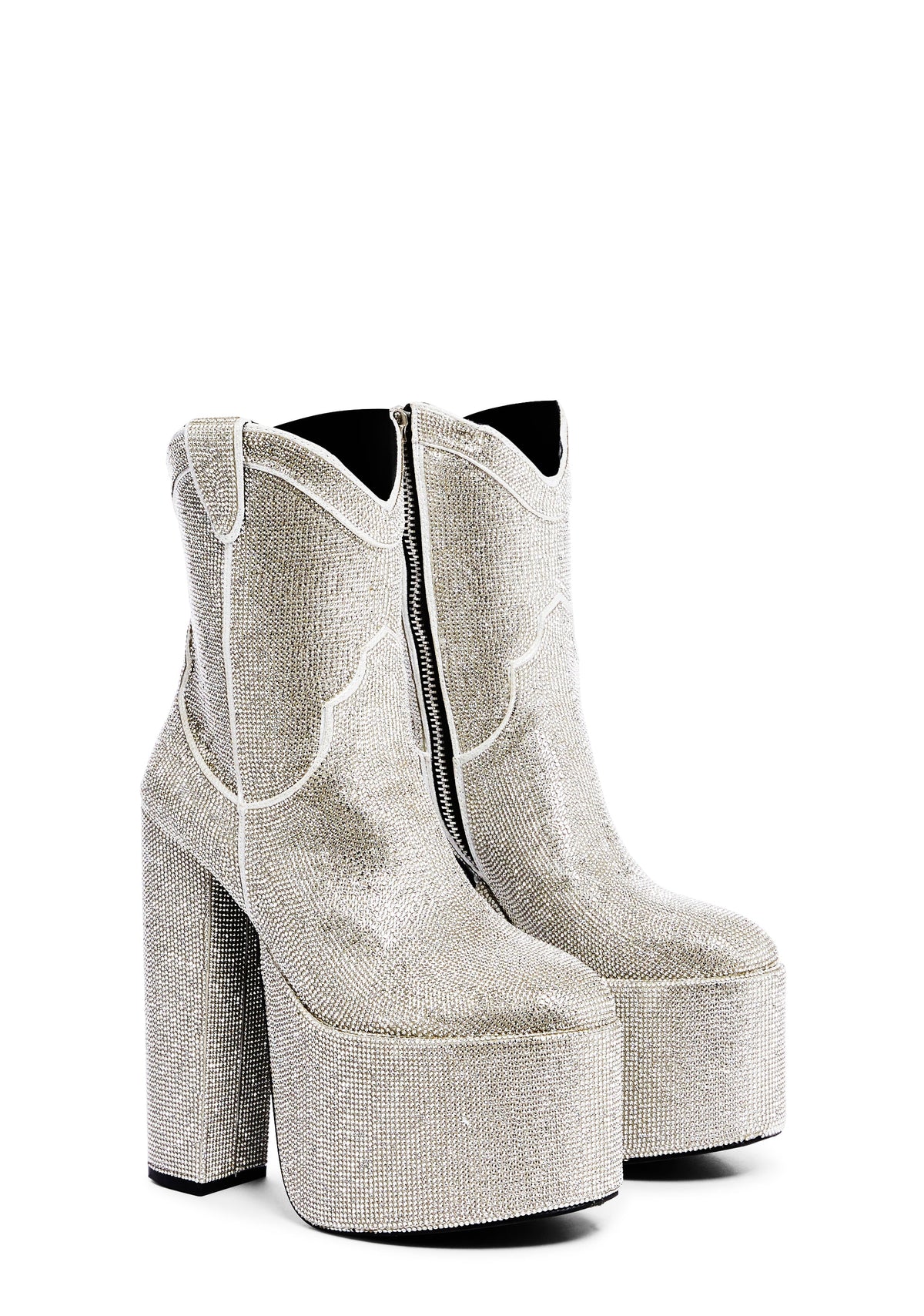 Western Treasures Platform Boots