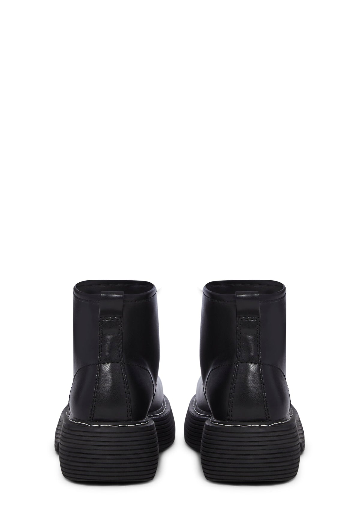 Edgy Anarchy Ankle Booties - Black