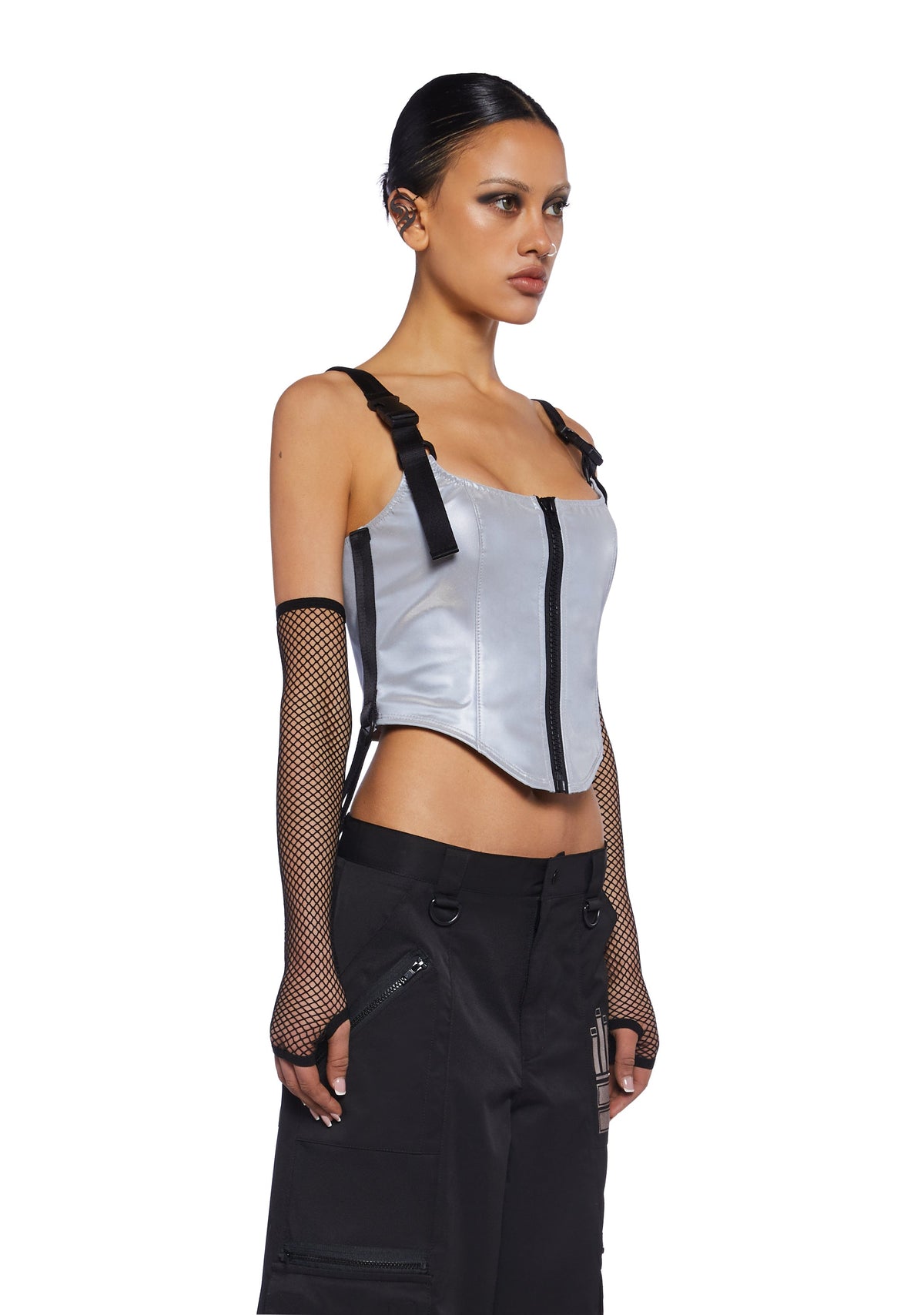 Hologram Party Corset Top