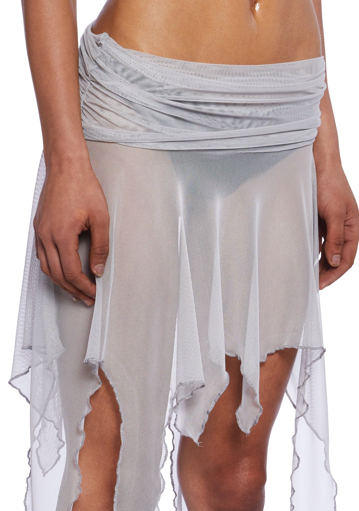 Charged Foldover Handkerchief Skirt