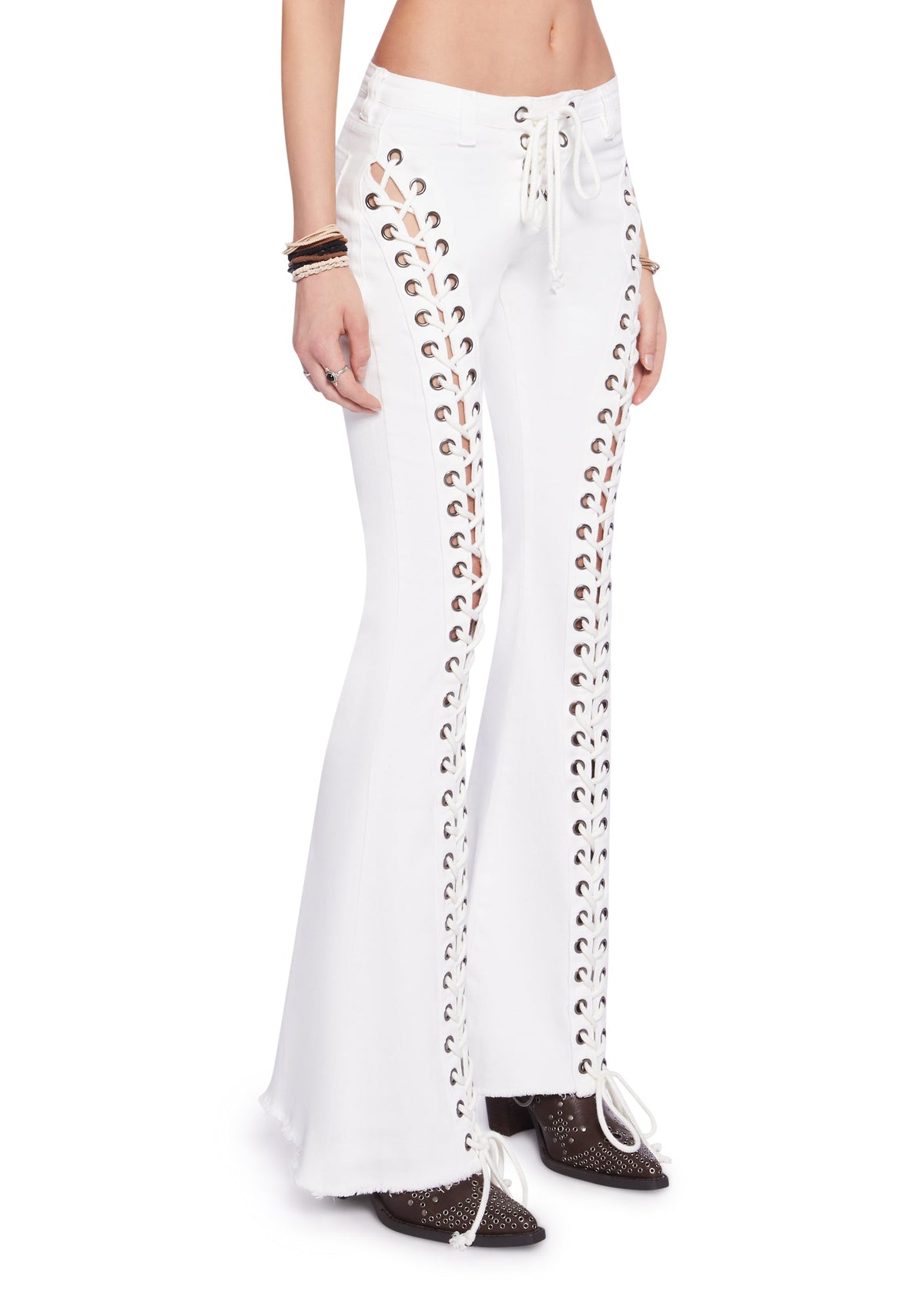 Wild Wanderer Flare Jeans - White