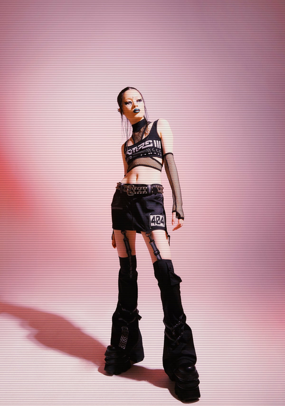 In The Matrix Mini Skirt With Leg Warmers