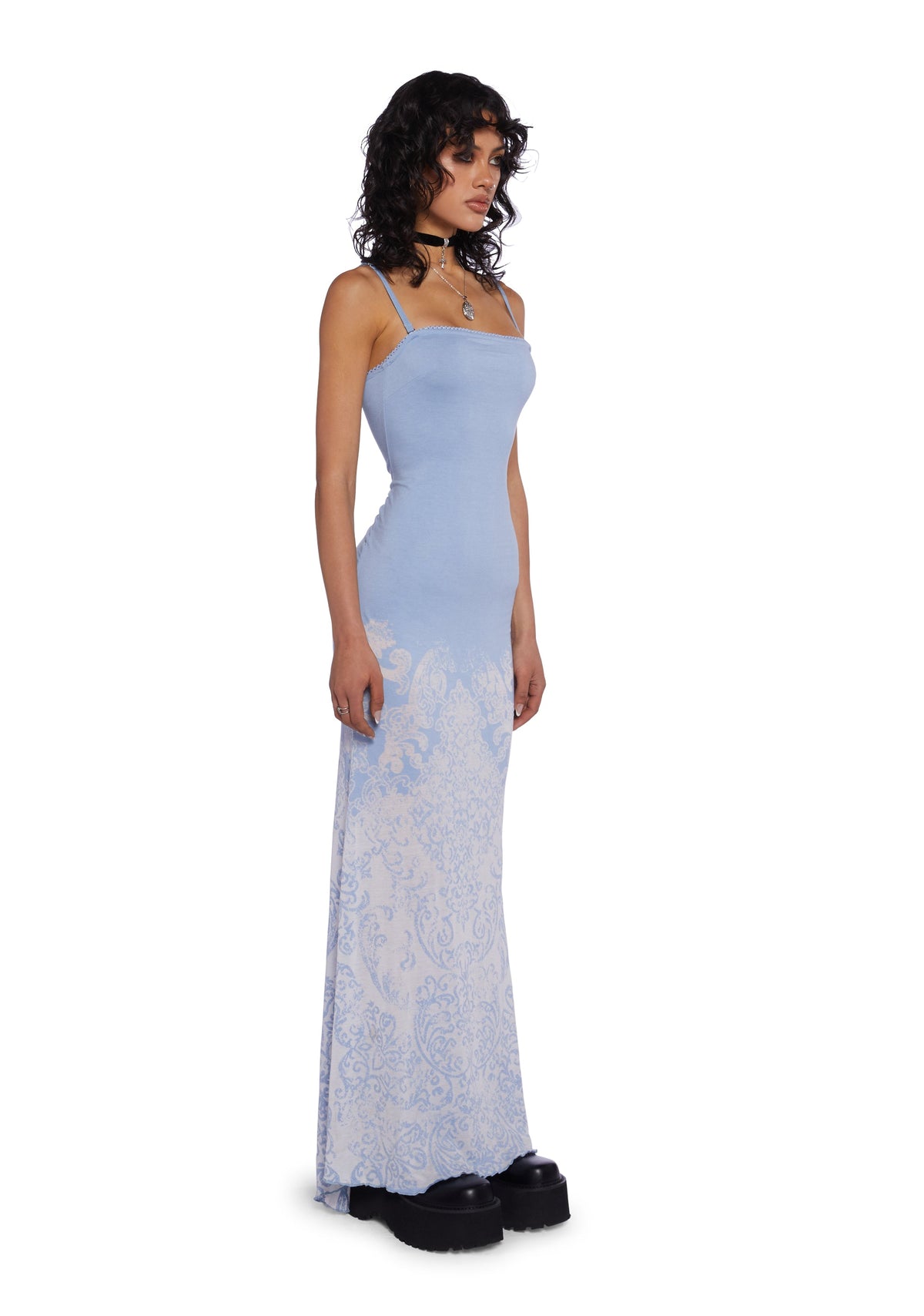 Crystal Wave Maxi Dress