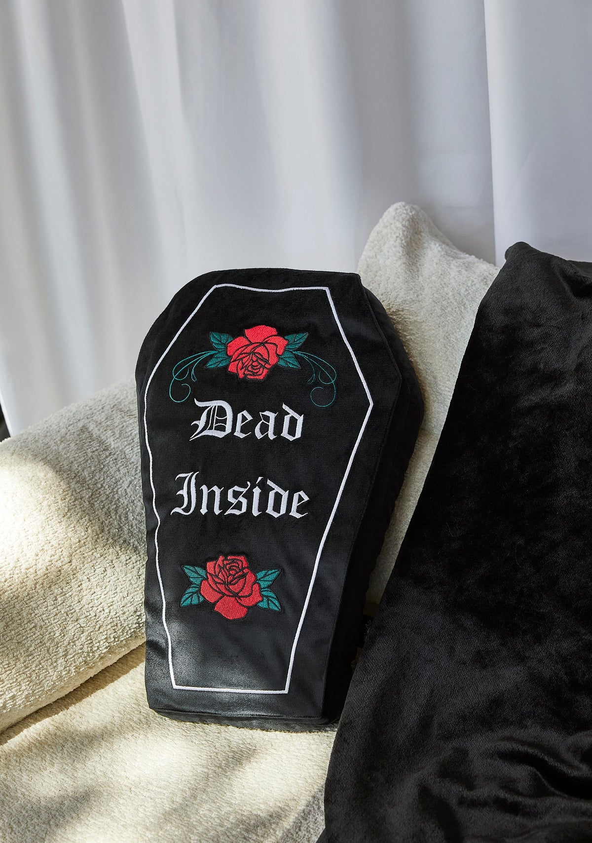 Dead Inside Throw Pillow