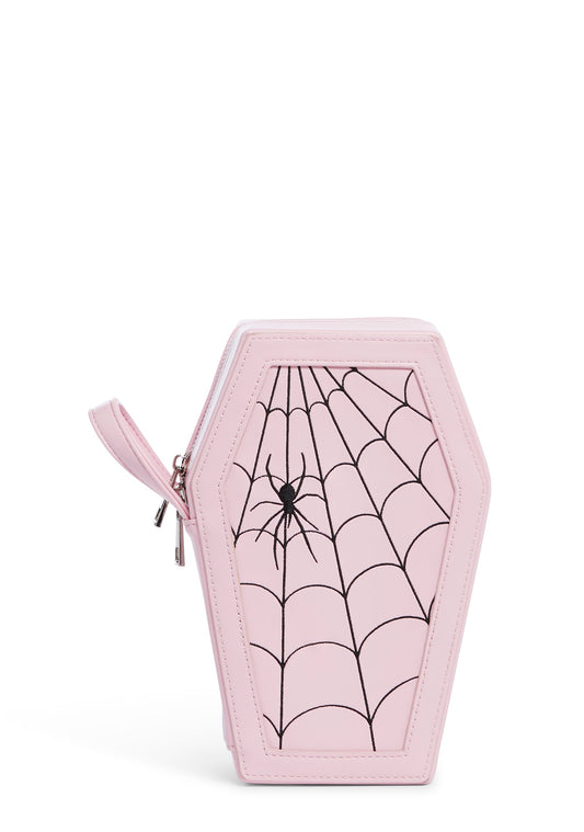 Woefully Webbed Coffin Makeup Bag