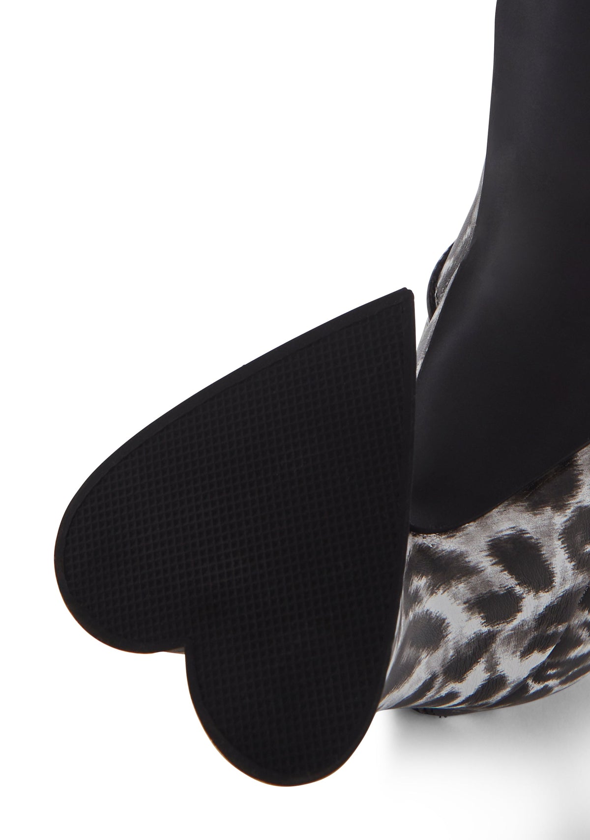 Found Leopard Heeled Booties