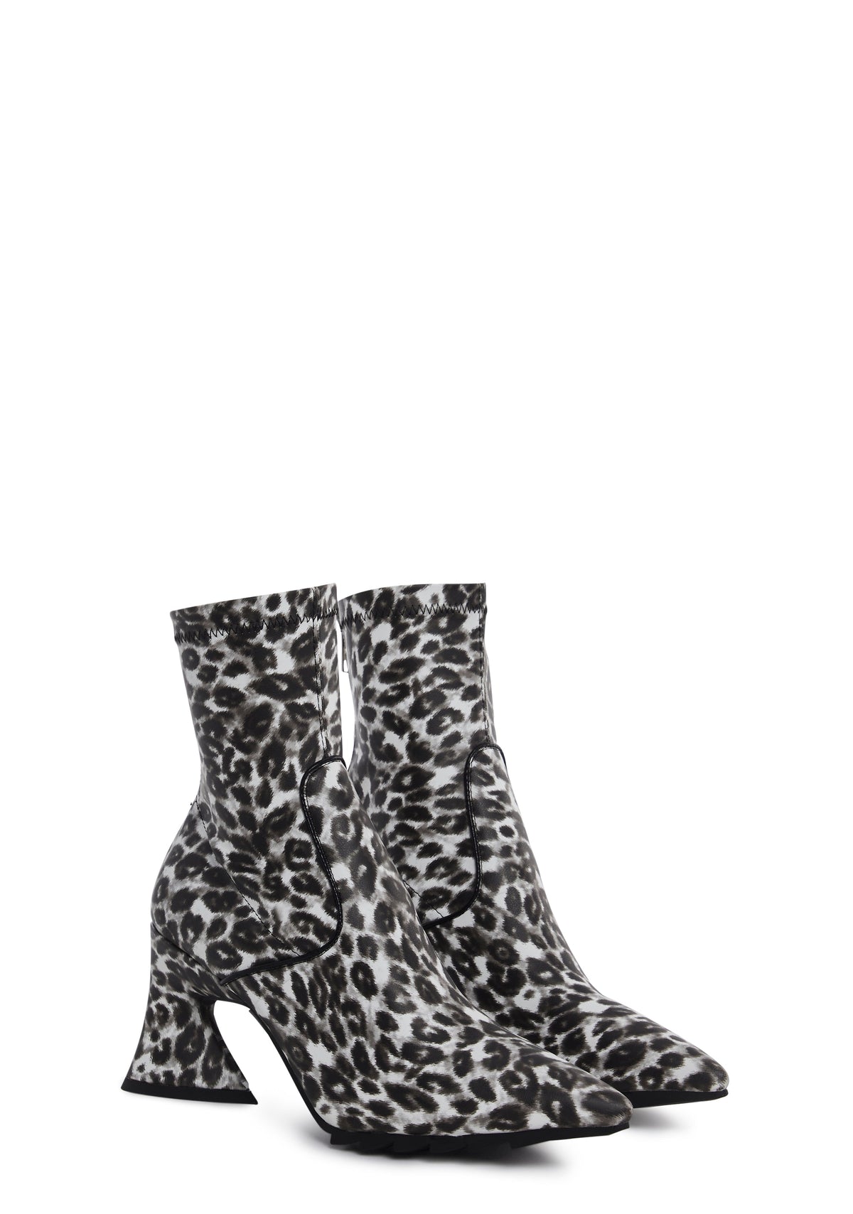 Found Leopard Heeled Booties