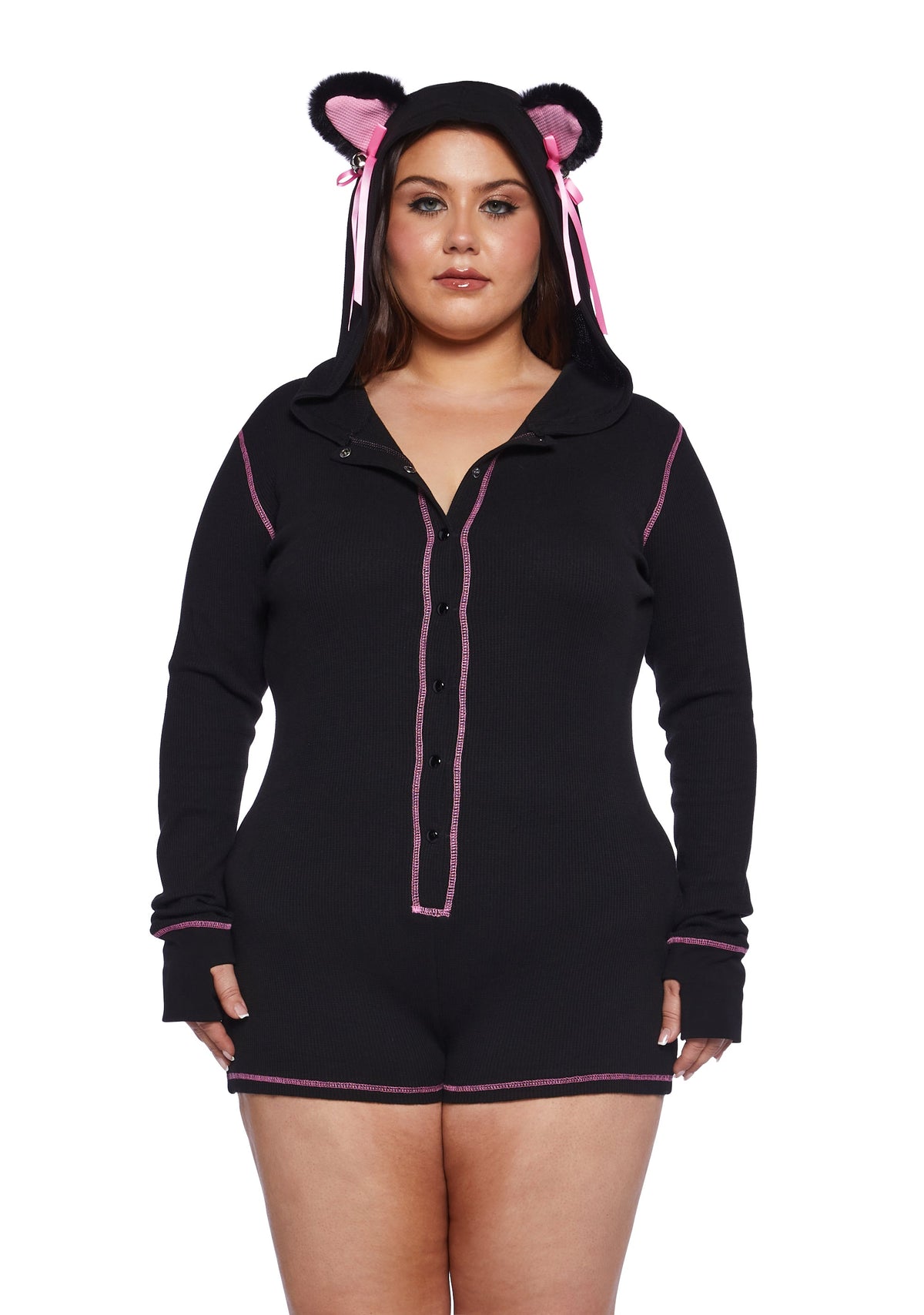 Purrfectly Dark Cat Romper