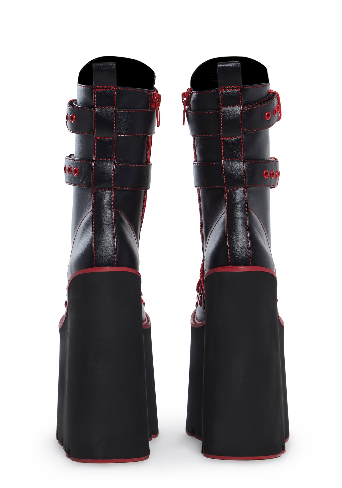 Hot Double Stacked Traitor Boots - Red