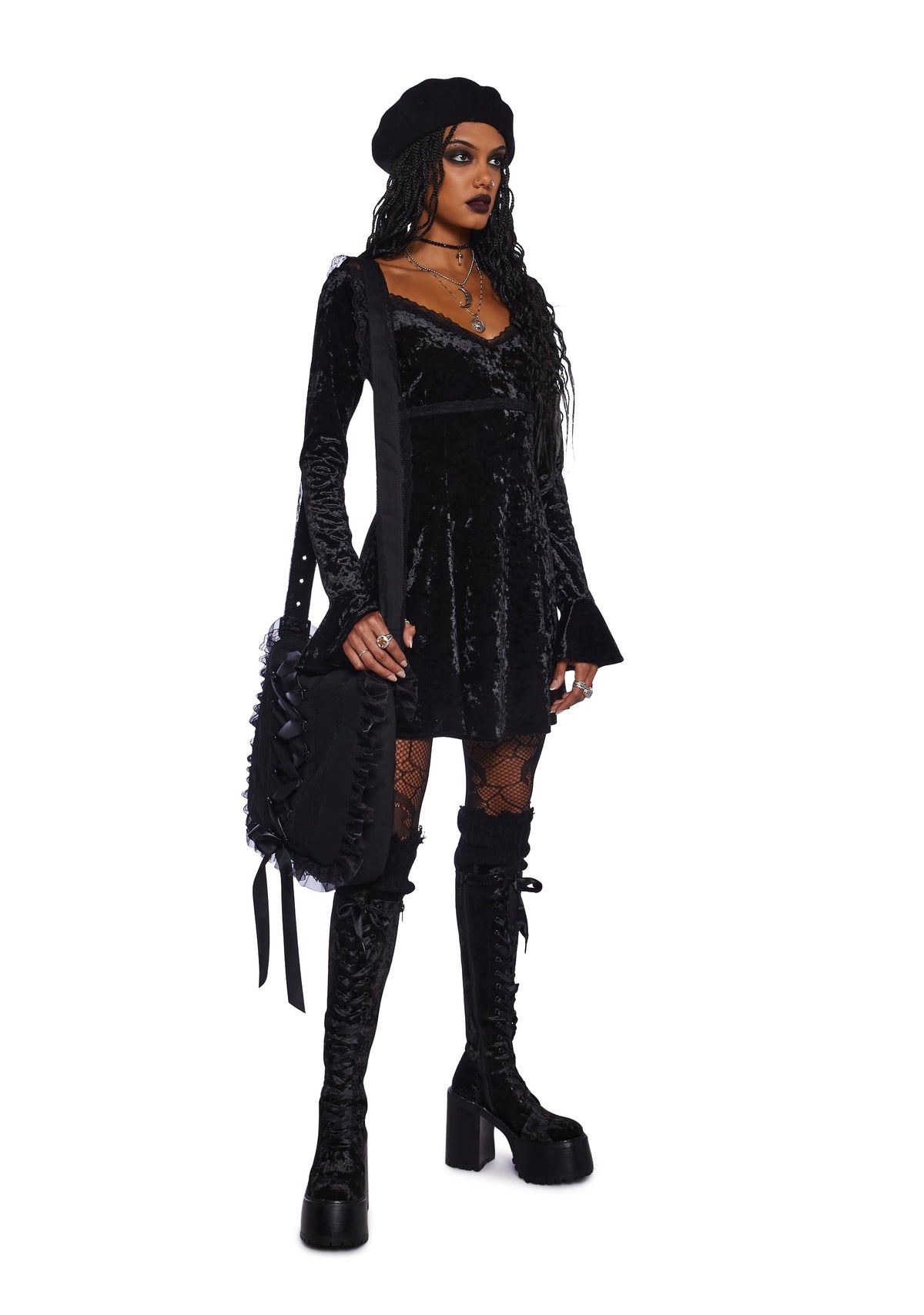 Glamour Sparks Velvet Dress