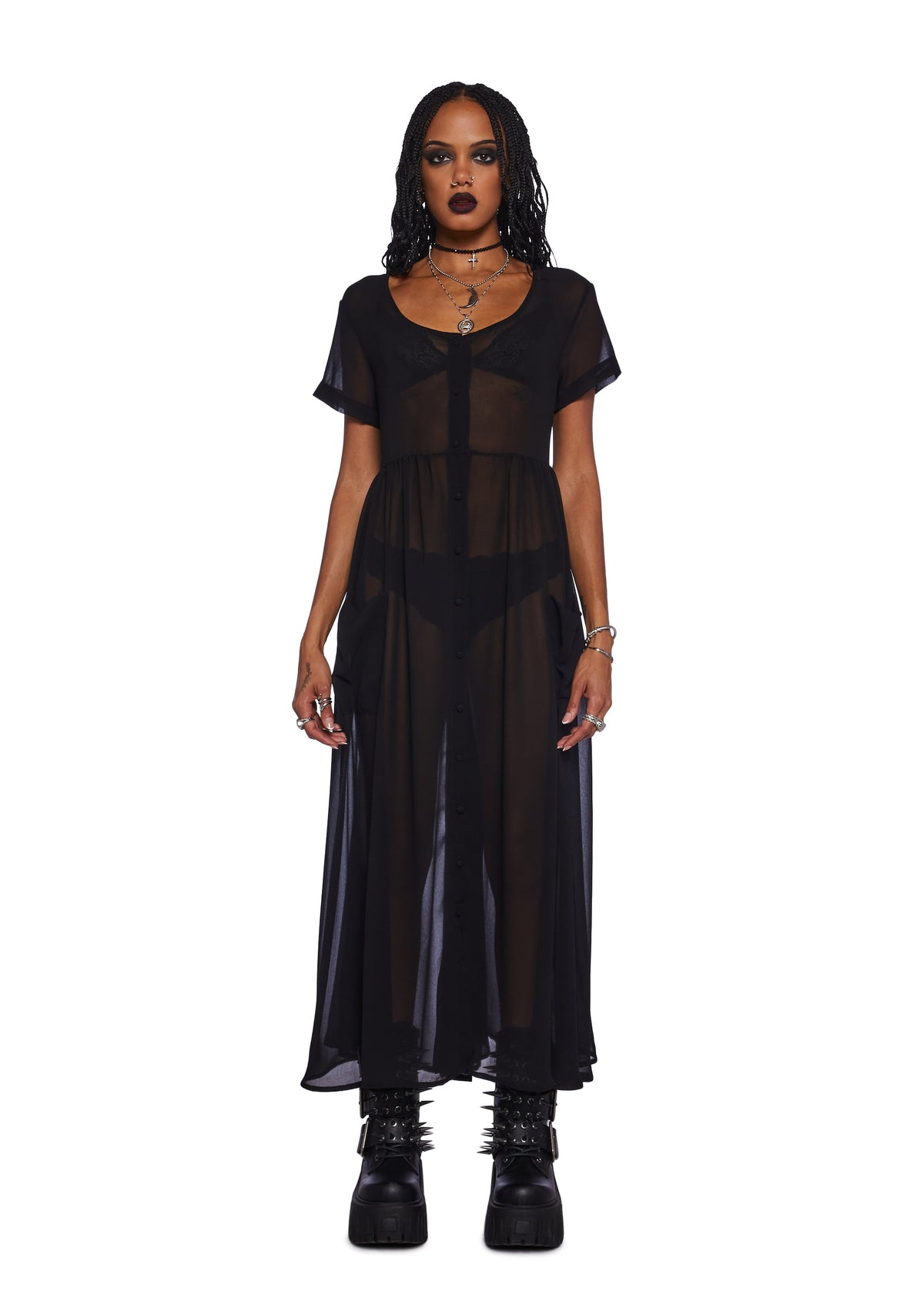 Supernatural Rituals Sheer Maxi Dress
