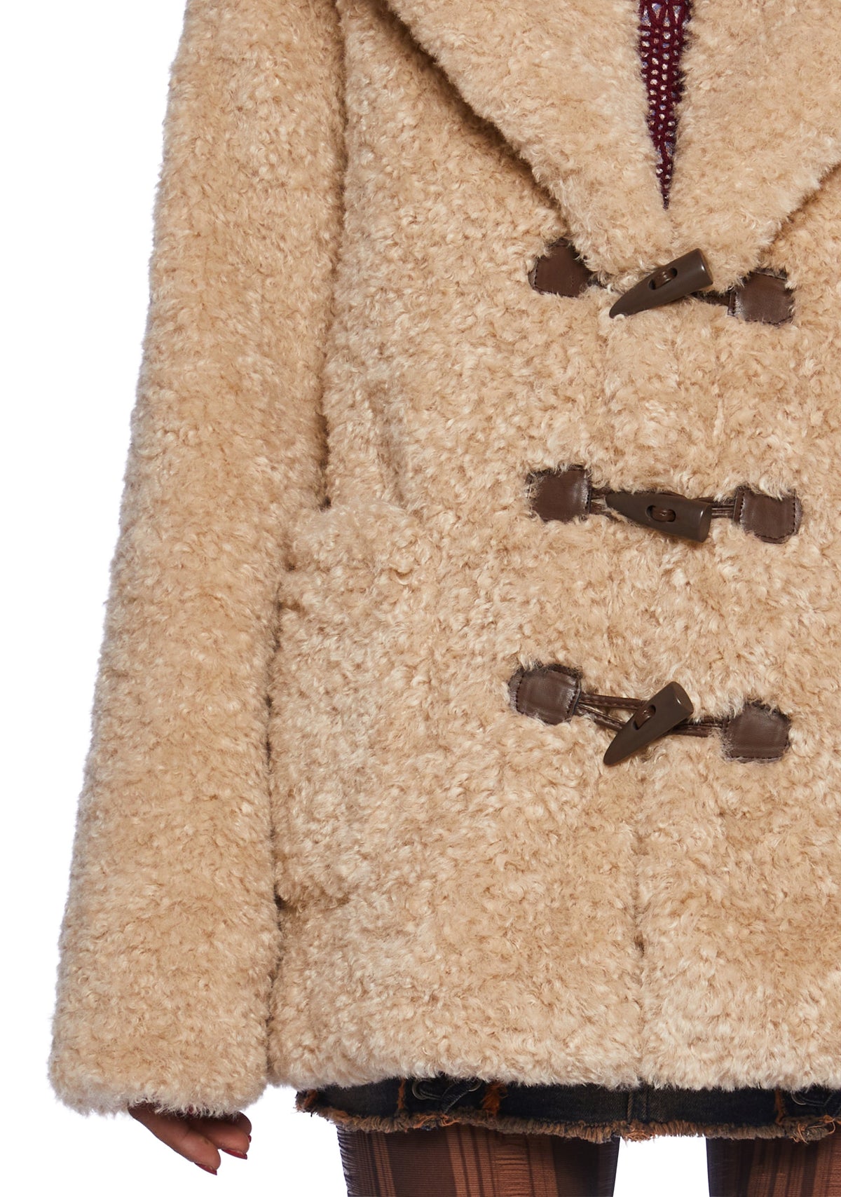 Garage Band Sherpa Cropped Coat