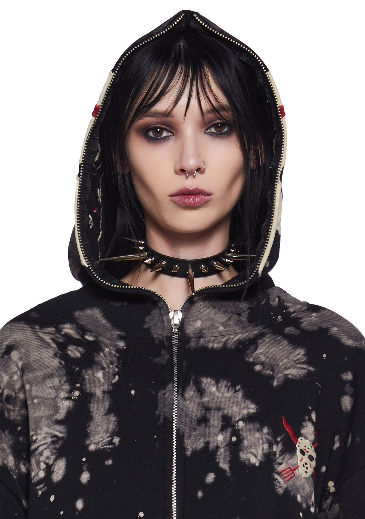 Vile Voorhees Mask Zip-Up Hoodie