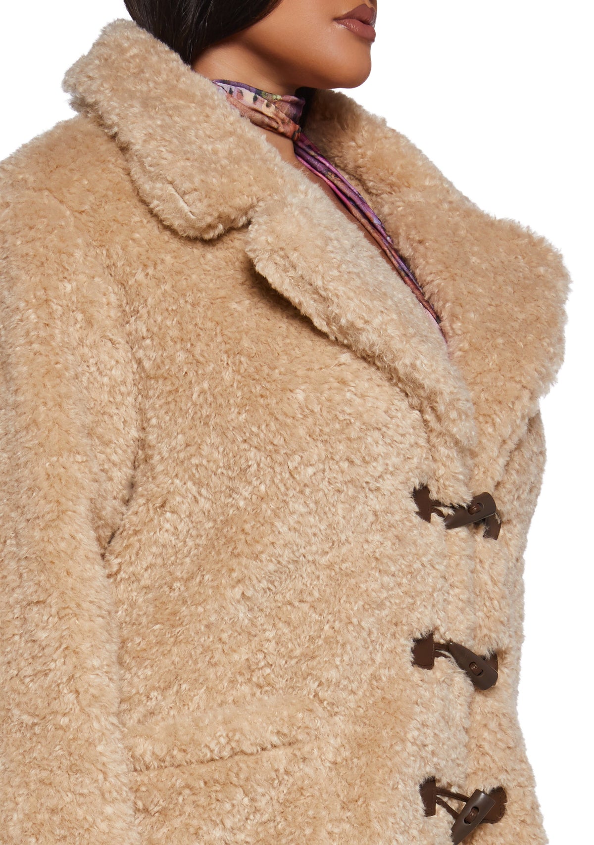 Garage Band Sherpa Cropped Coat