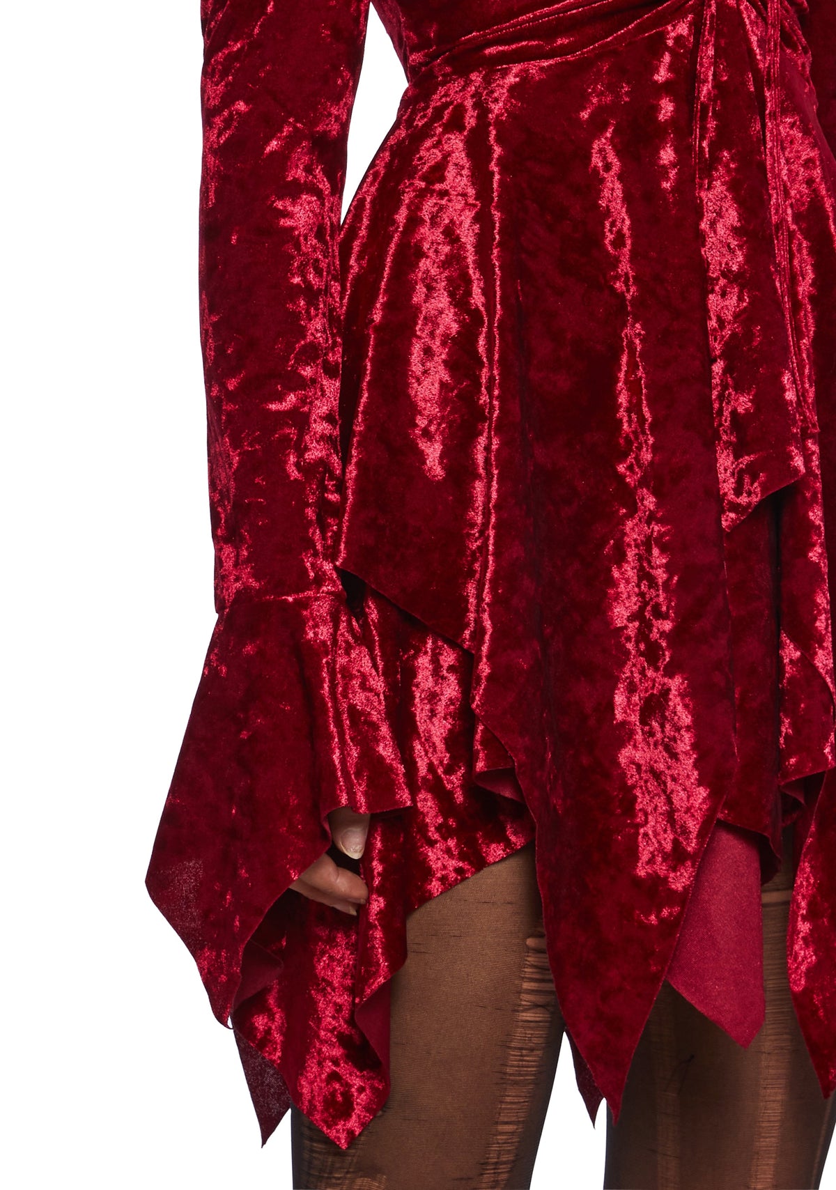F is For Fairies Handkerchief Dress - Red Velvet