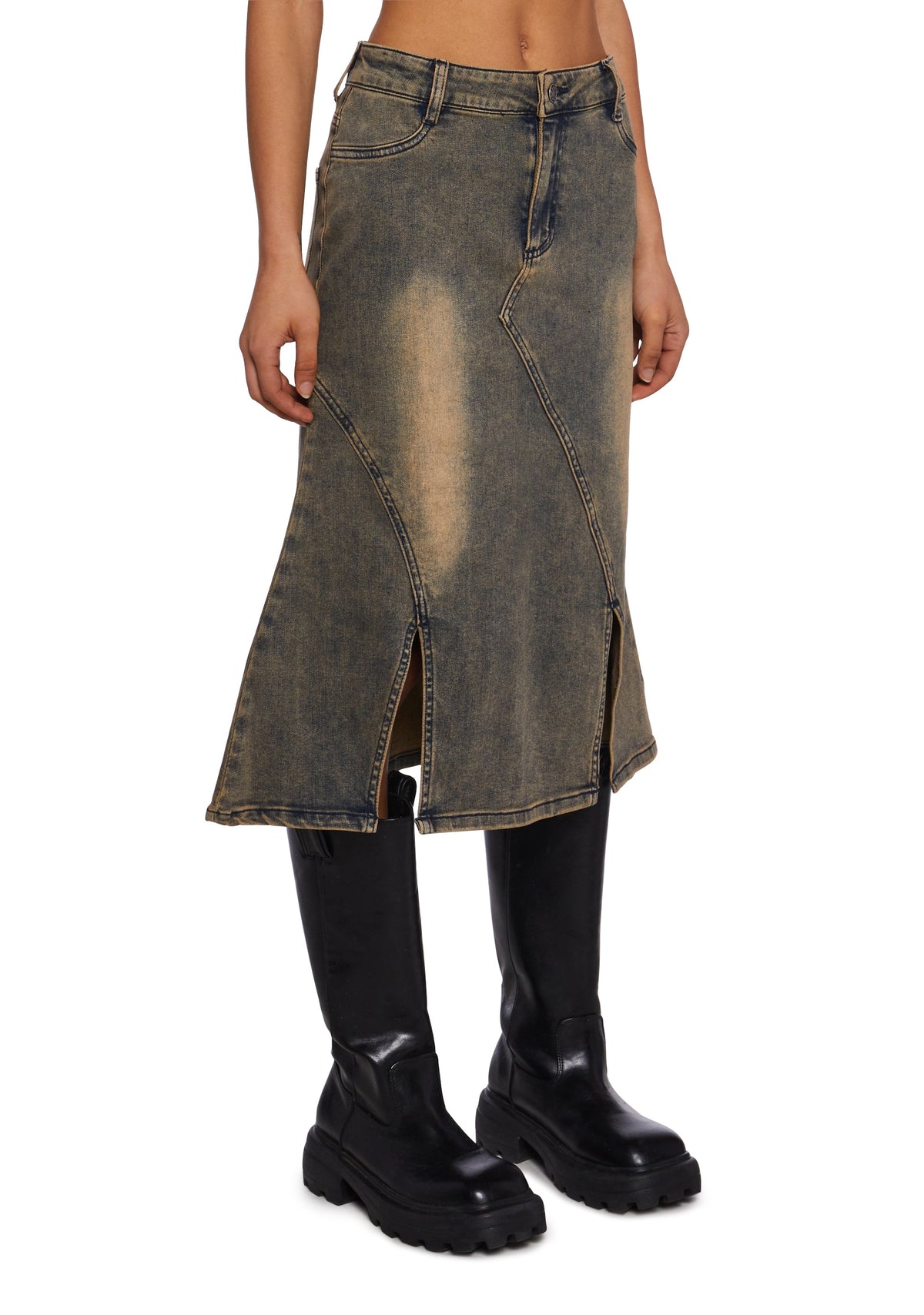 Stand On Business Midi Skirt