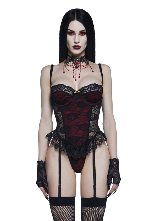 Release The Bats Lace Bodysuit