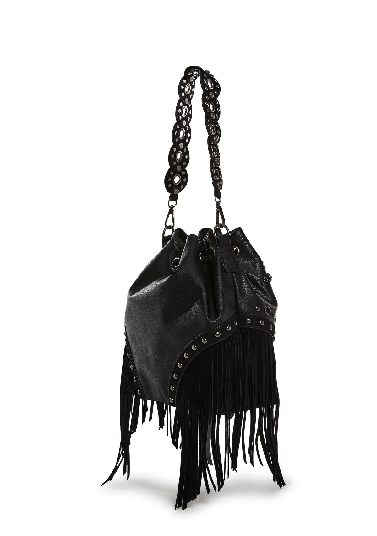 Rad Timing Fringed Shoulder Bag