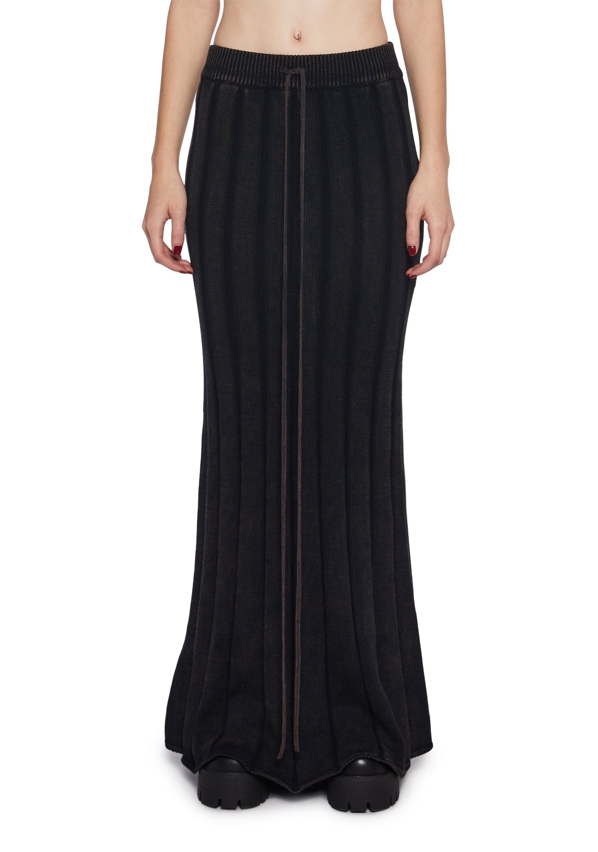 Warp Knit Maxi Skirt