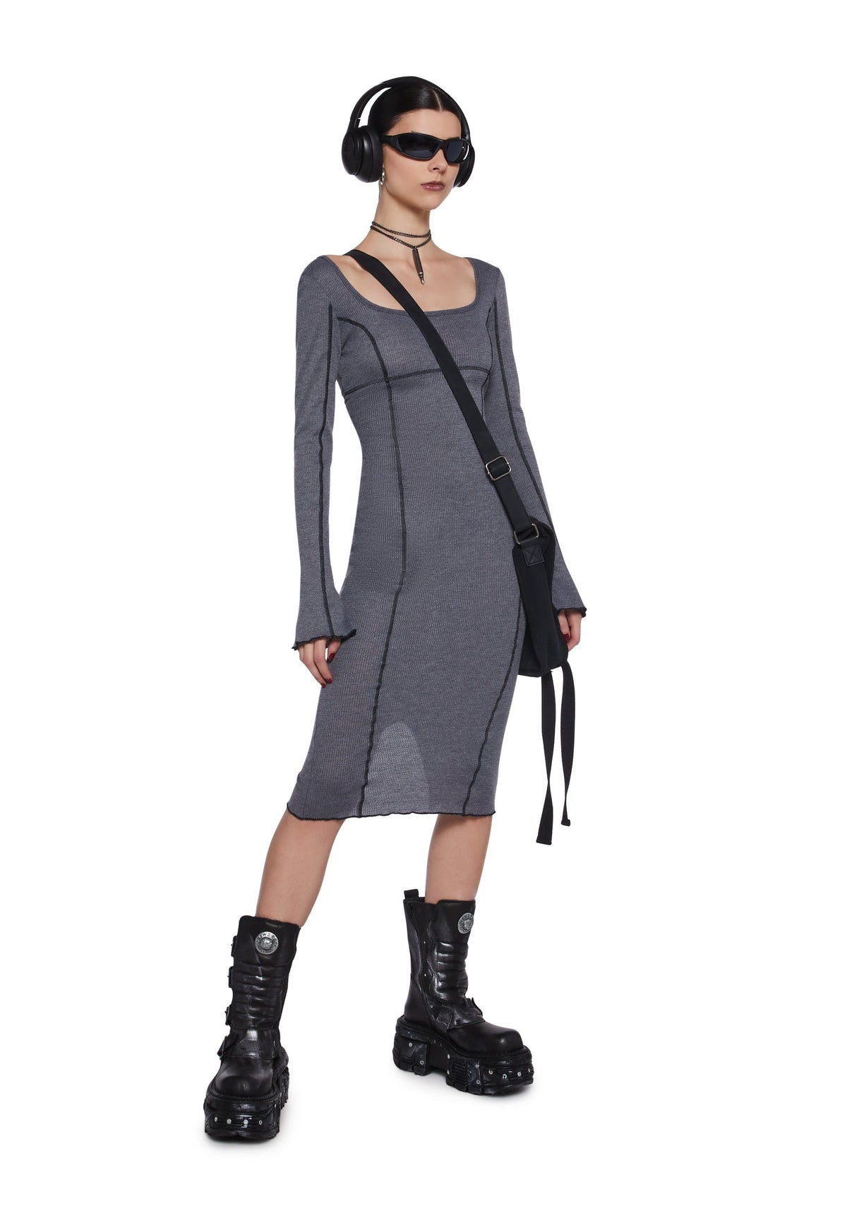 Warp Thermal Midi Dress