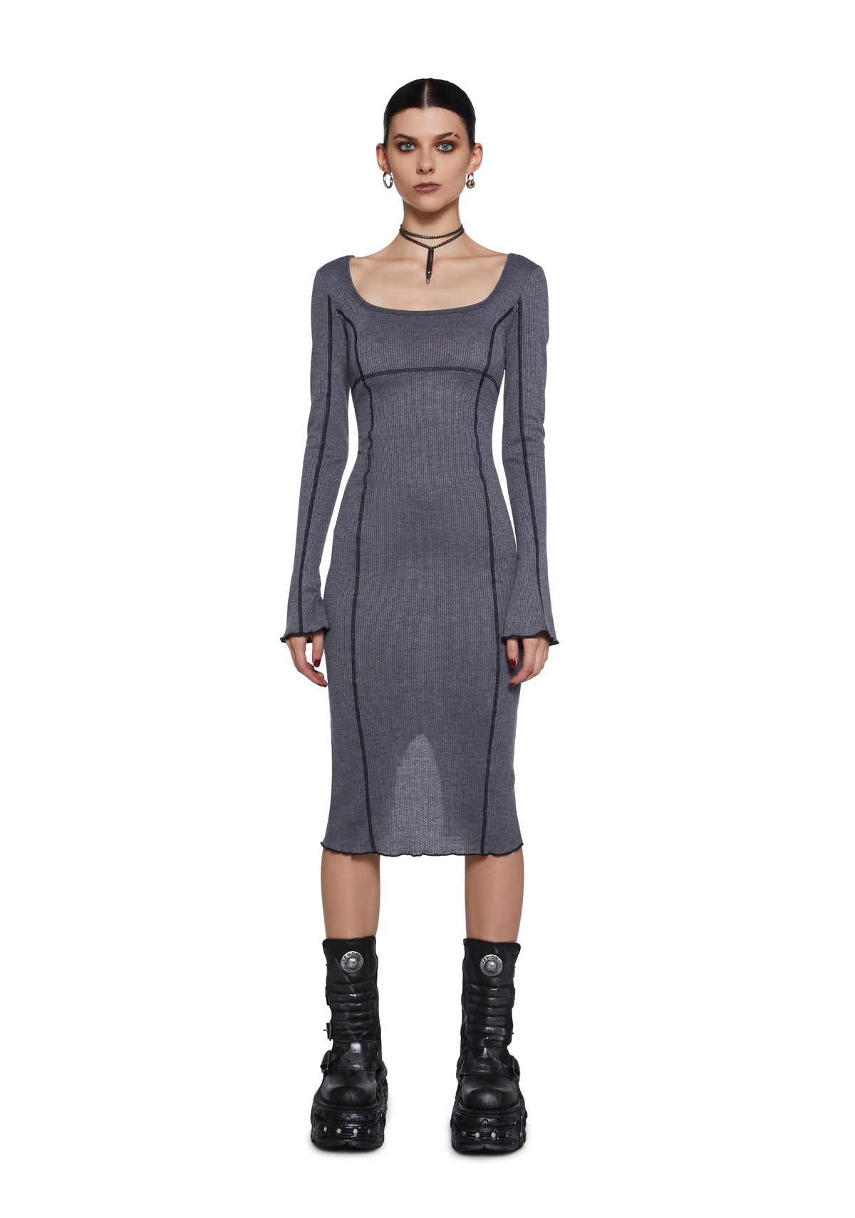 Warp Thermal Midi Dress