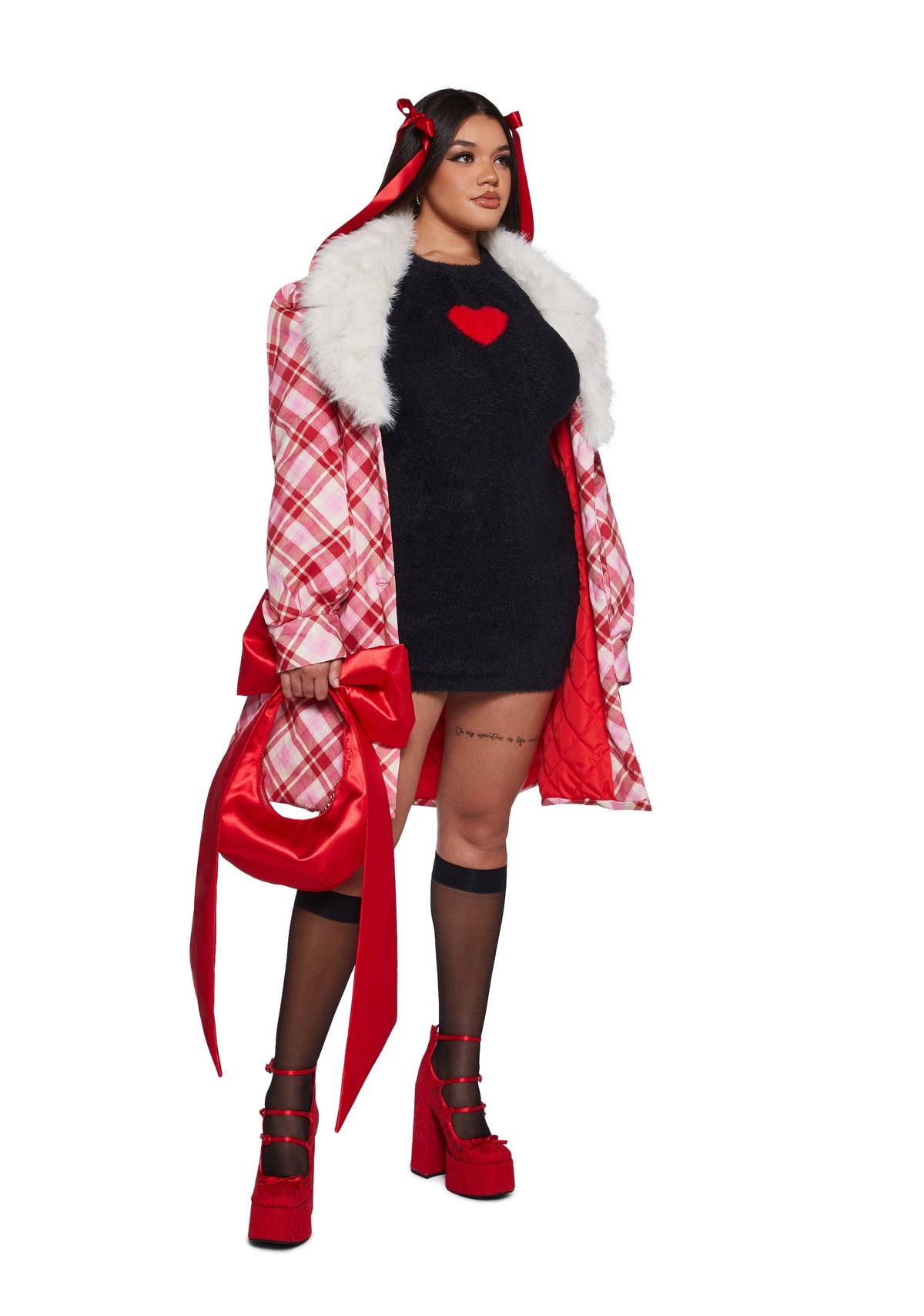 Heart Light Fuzzy Dress