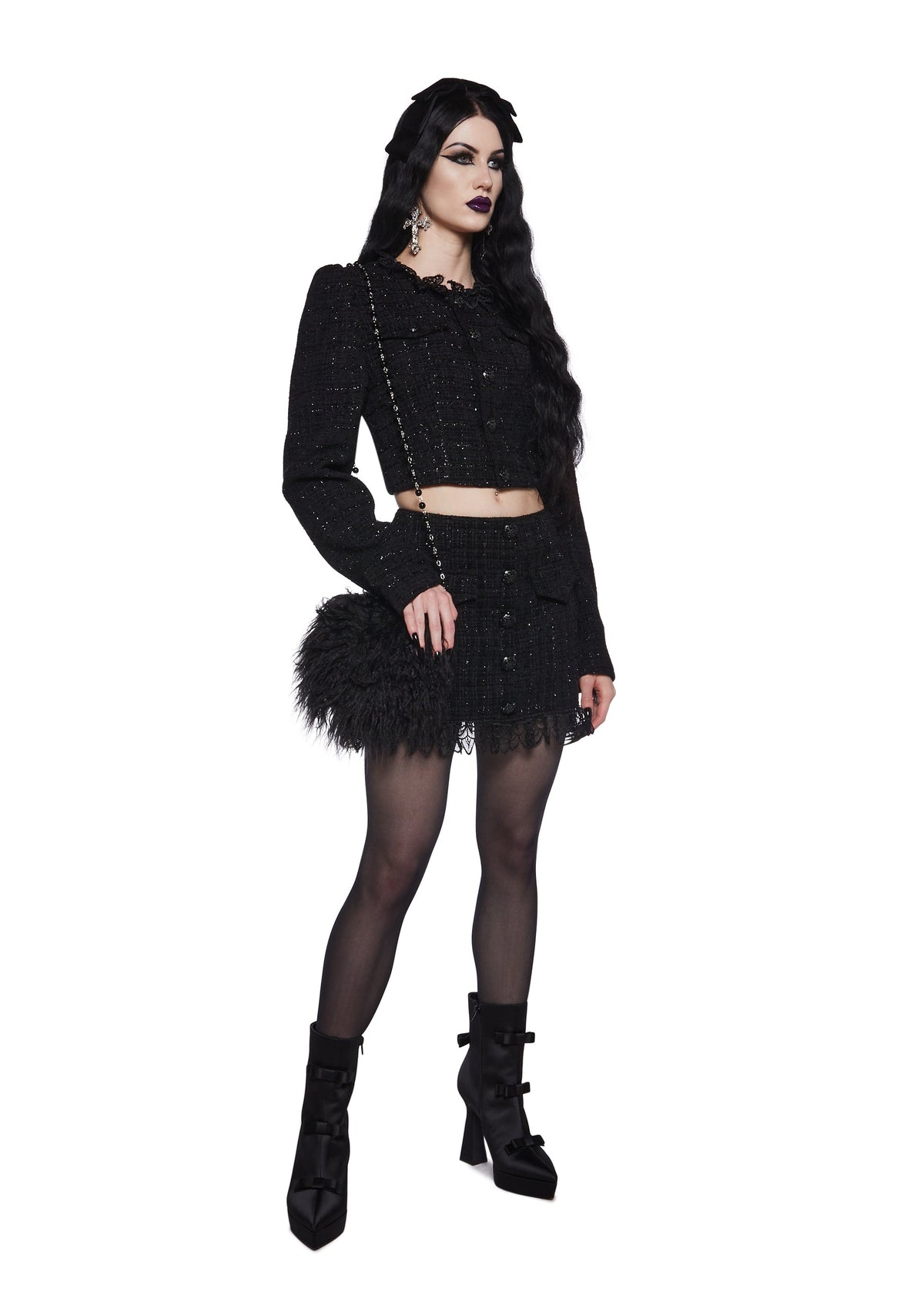Chance Rendezvous Tweed Skirt