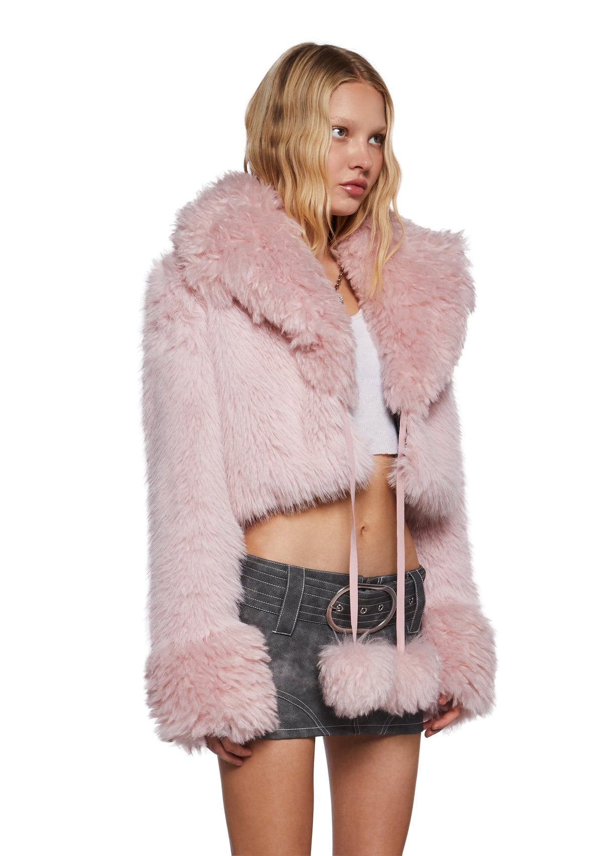 Clare Faux Fur Cropped Jacket