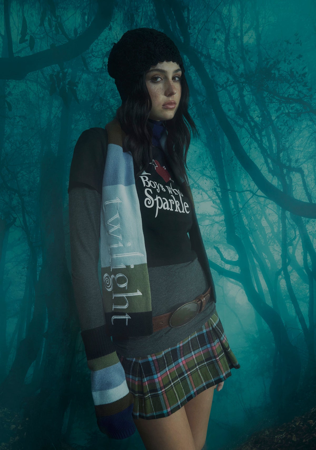 Premonitions Striped Scarf