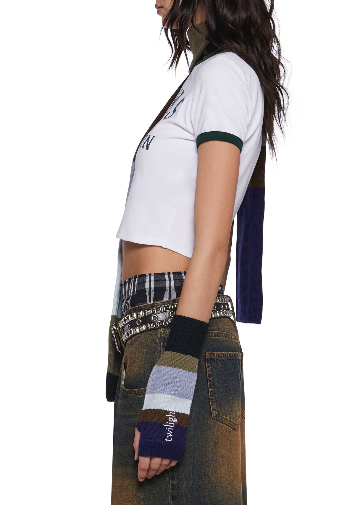 Premonitions Striped Arm Warmers
