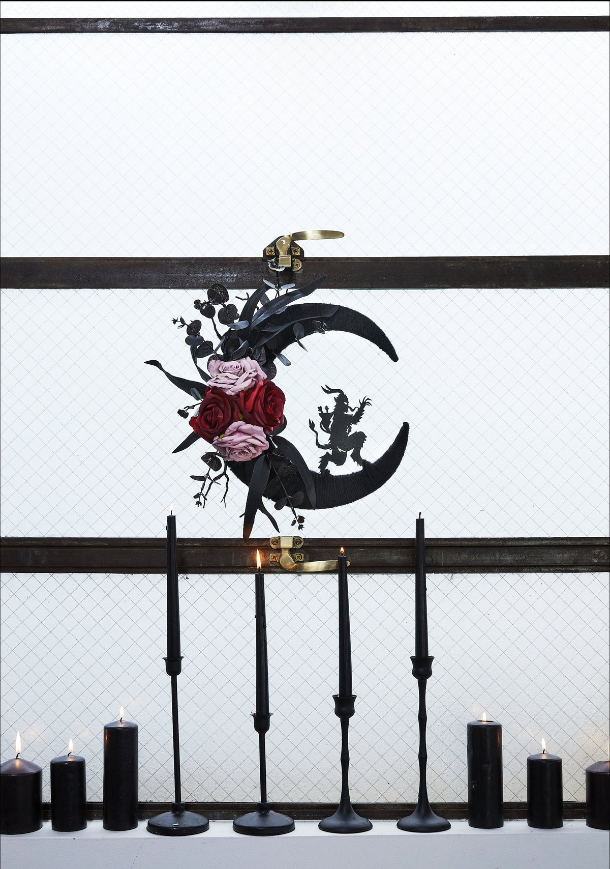 Naughty Not Nice Krampus Wreath