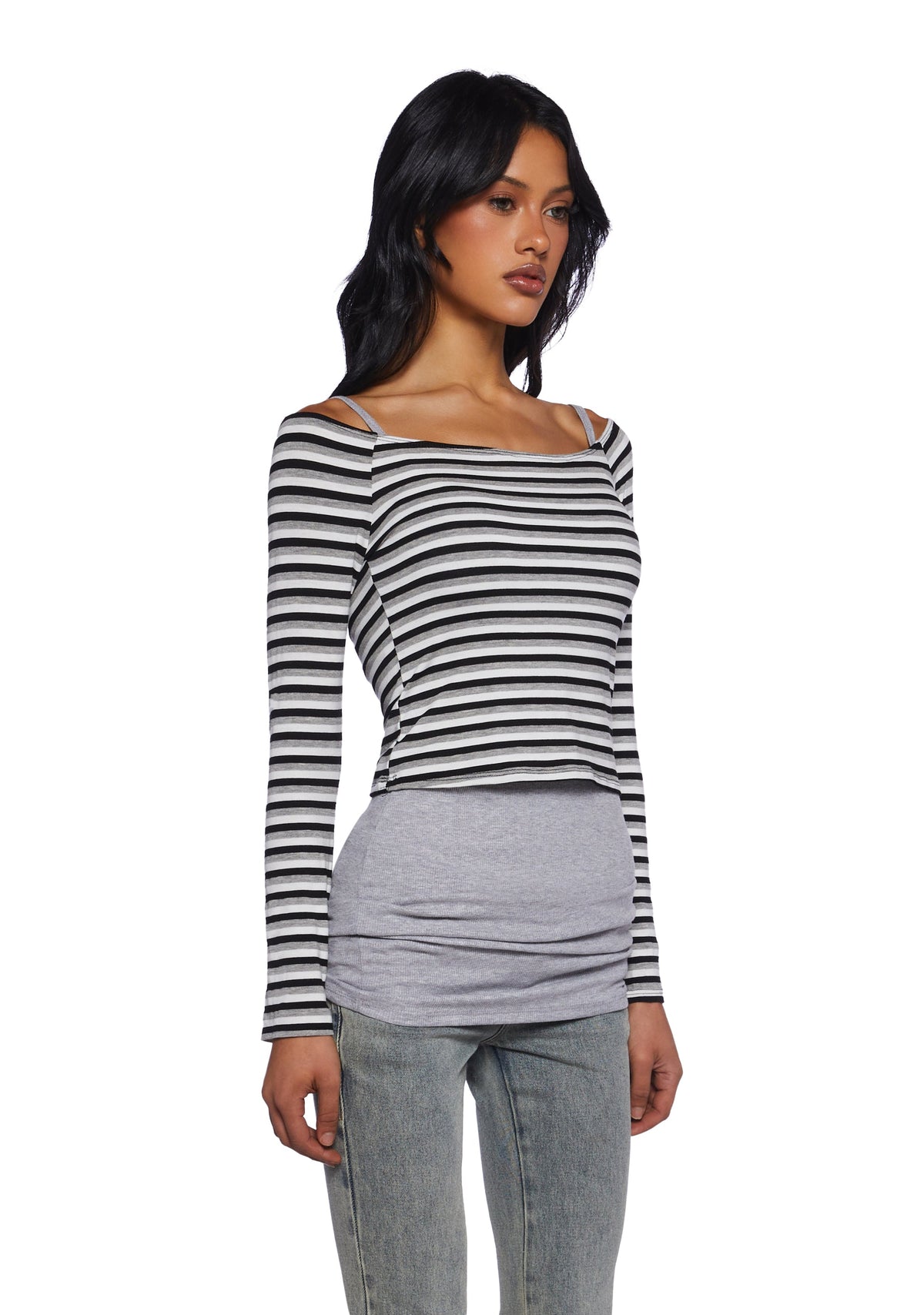 Trapeze Artist Off the Shoulder Top - Black