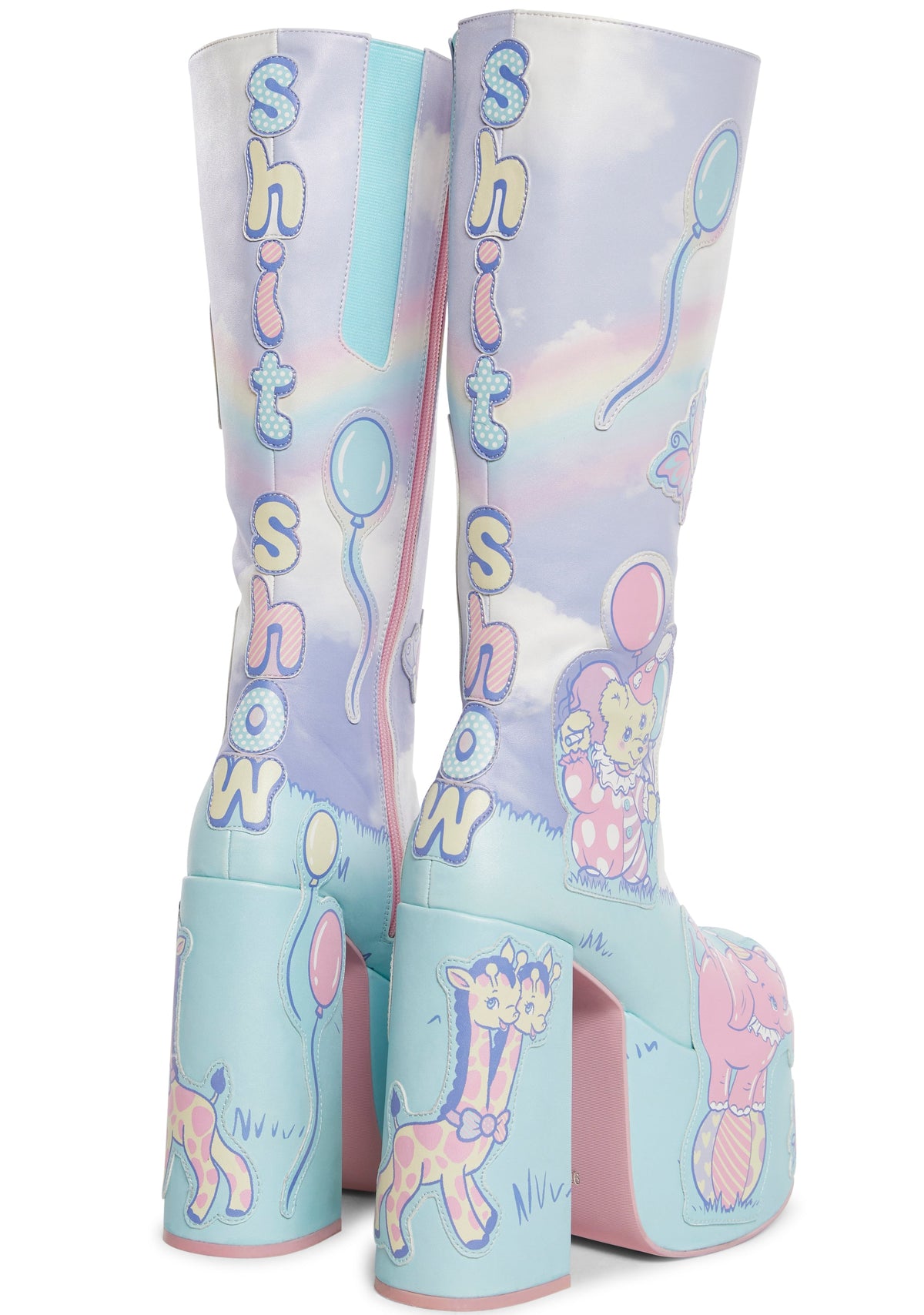 Not So Funhouse Platform Boots