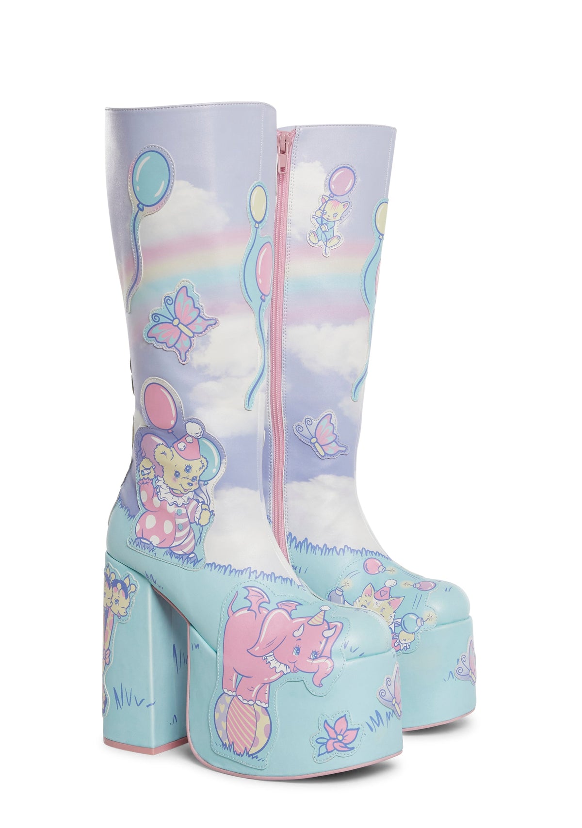 Not So Funhouse Platform Boots