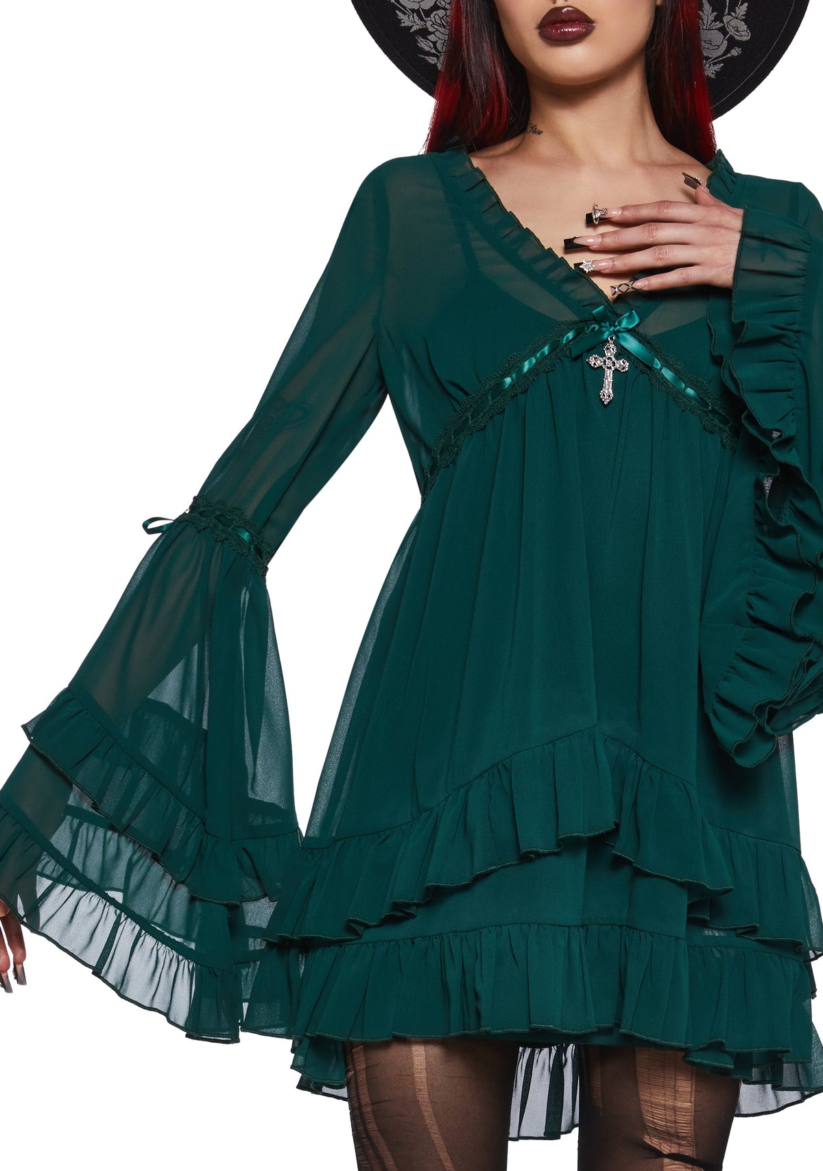 Real Divinity Mini Dress - Green