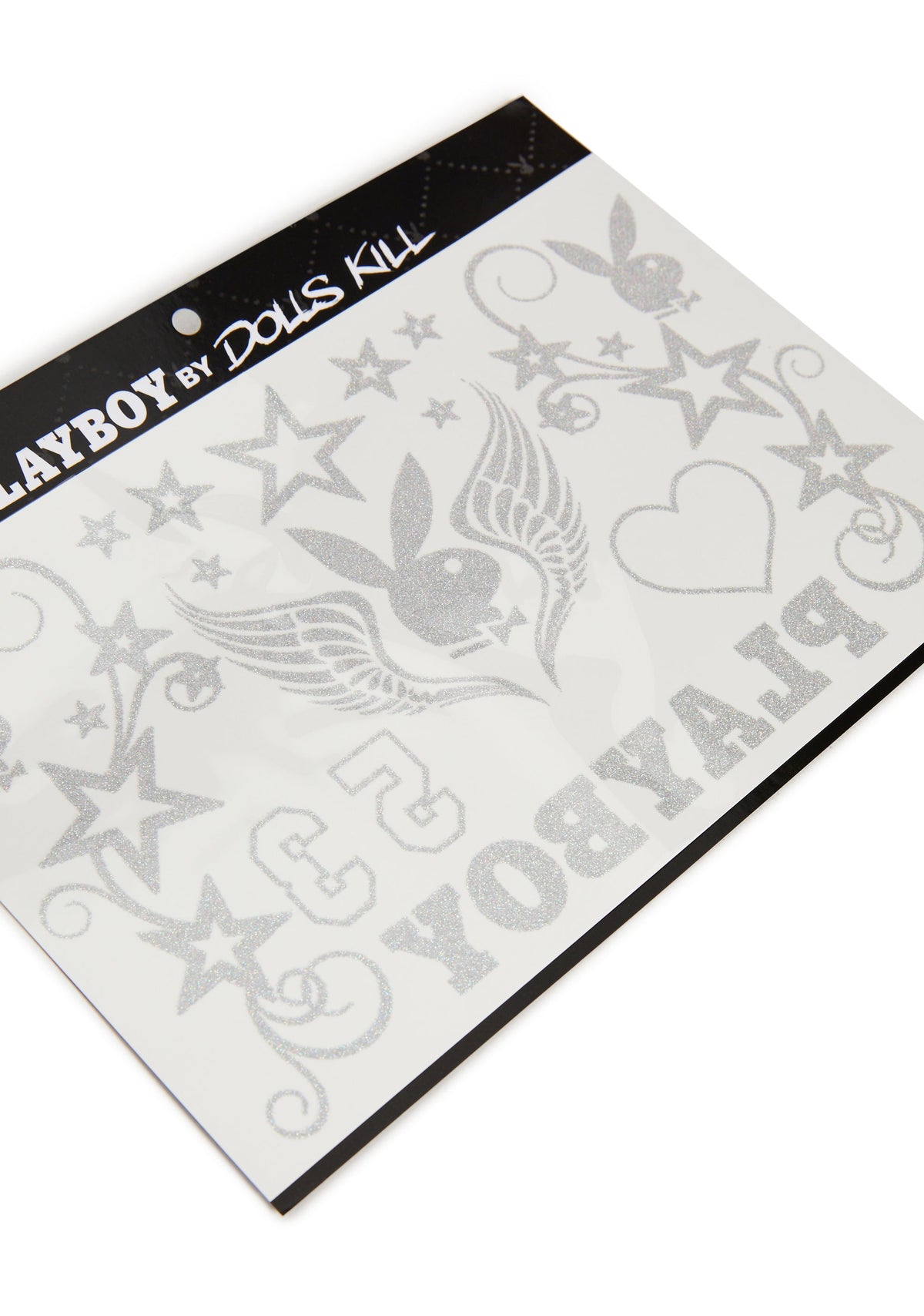 Playboy Glitter Tattoo Sheet
