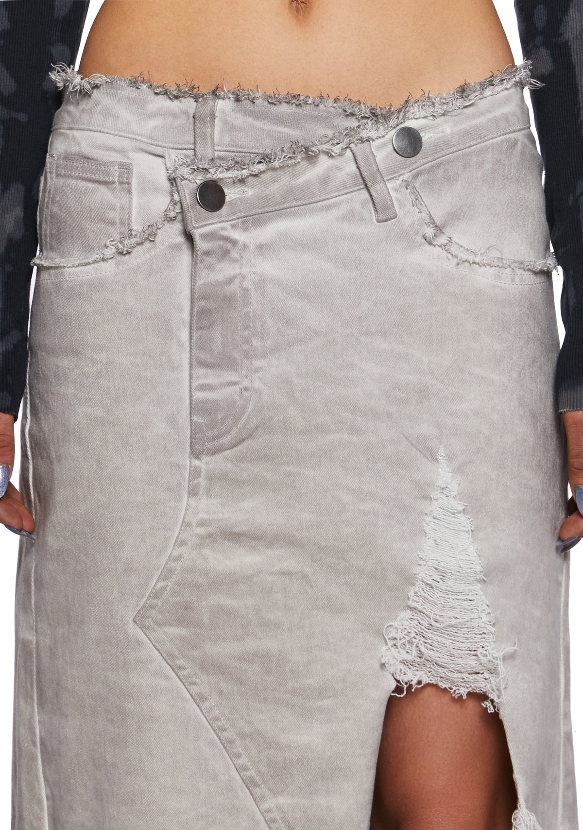 Digital Mix Midi Skirt