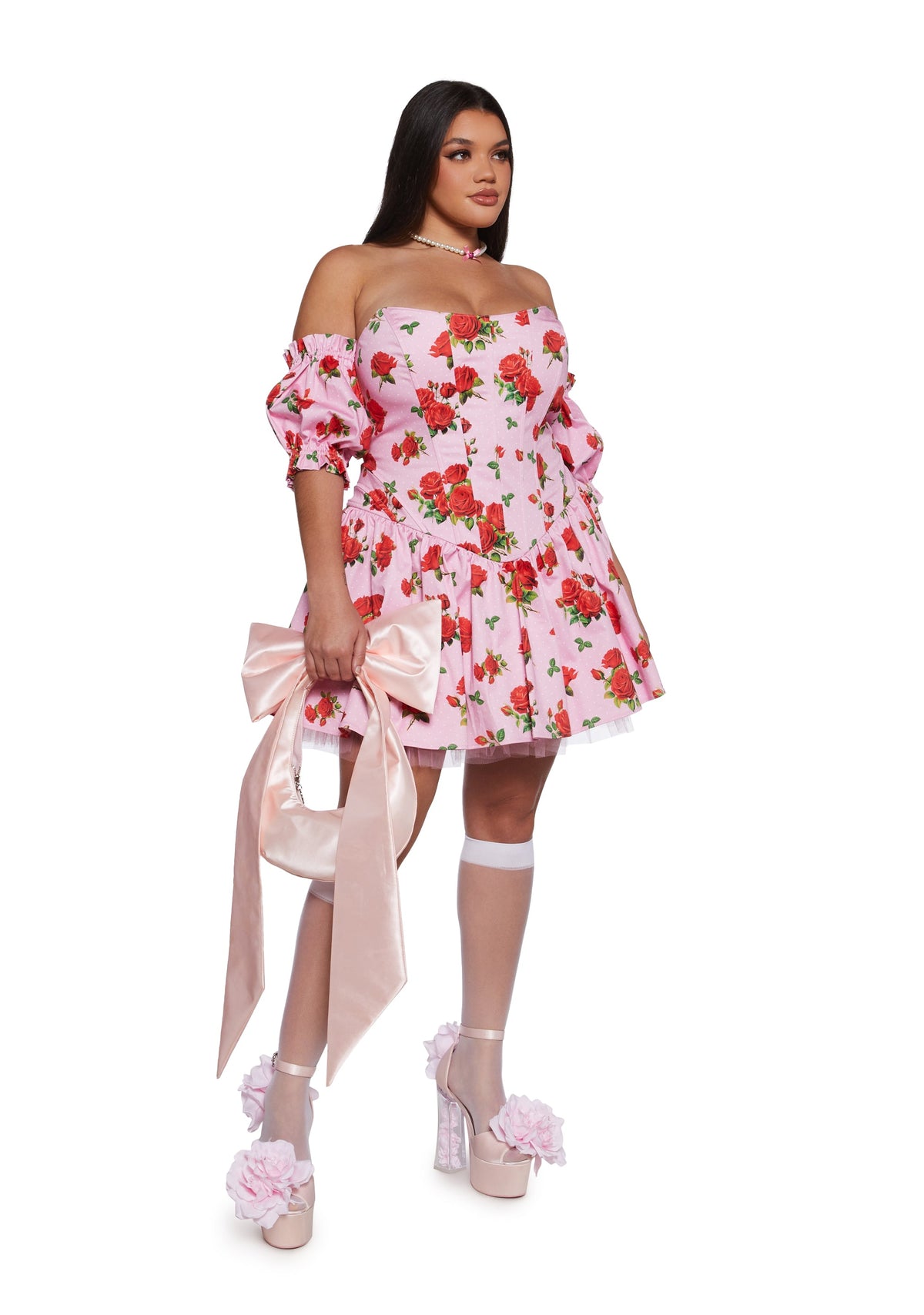 Holding Court Corset Dress - Pink