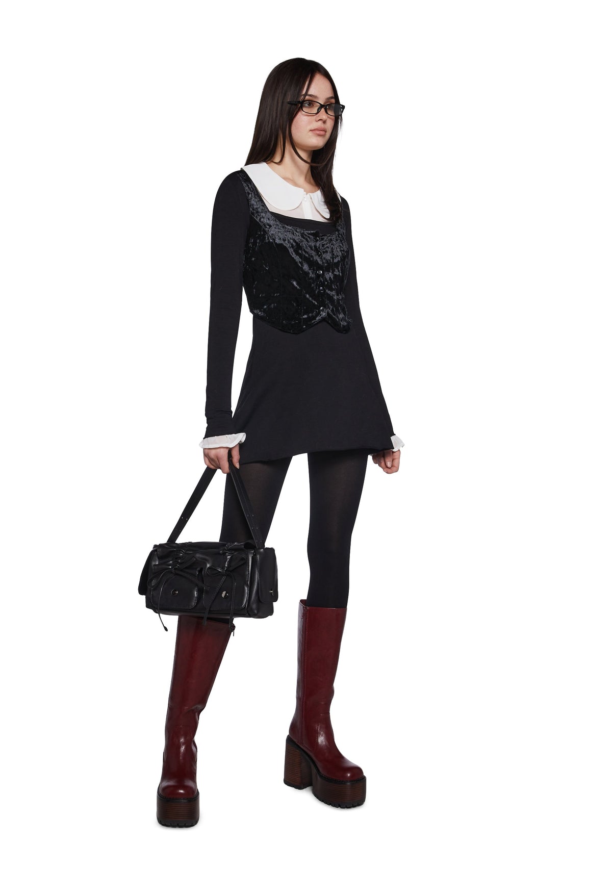 Decoded Messages Dress And Vest Set