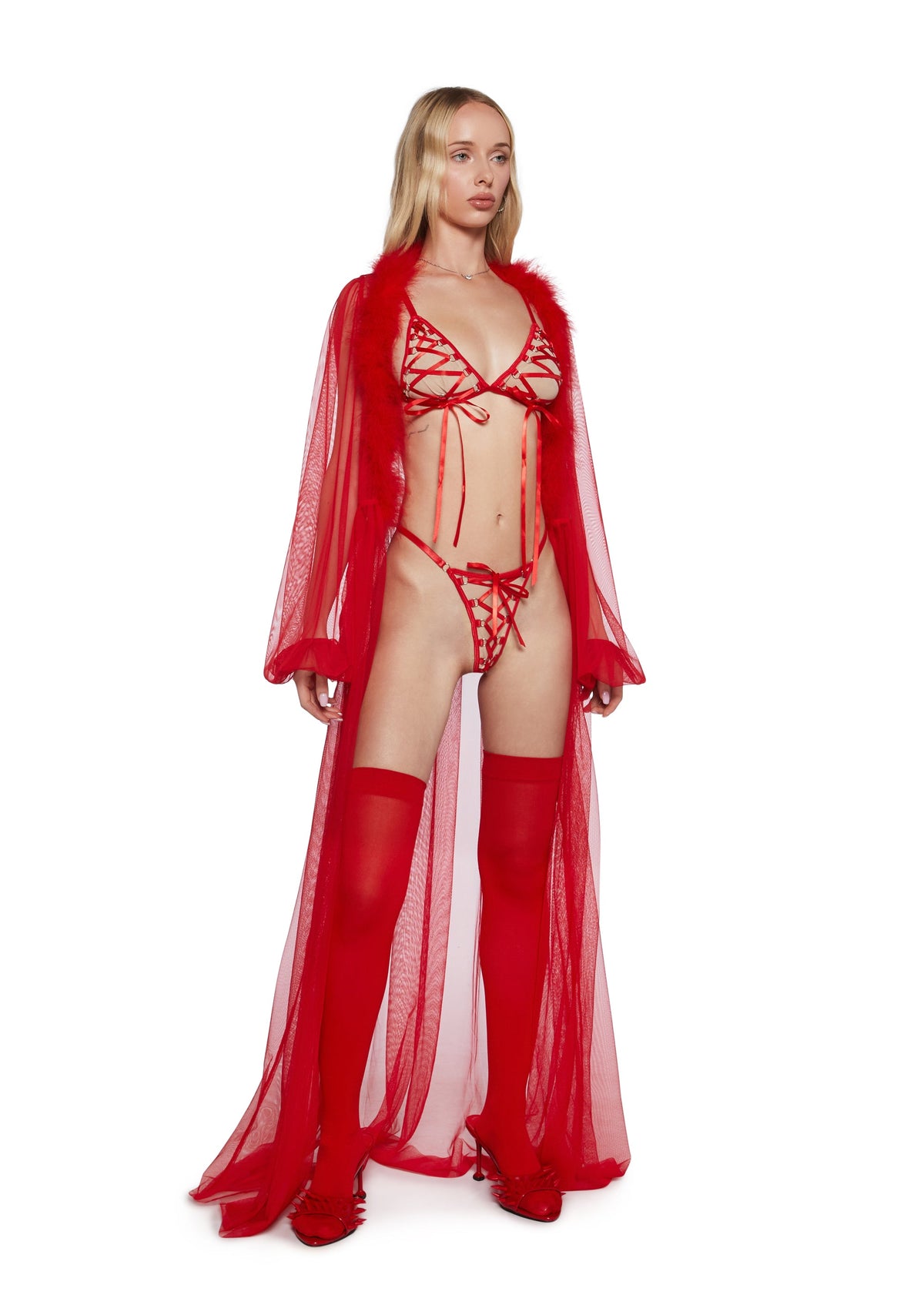 Tied With Temptation Lingerie Set