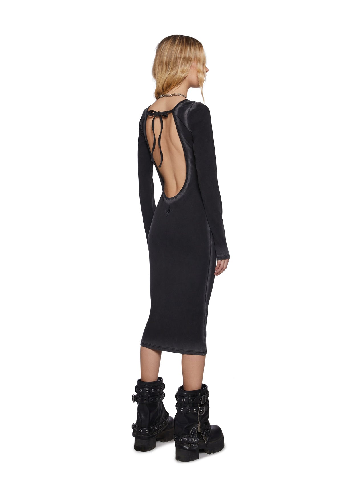 Chord Bleached Midi Dress