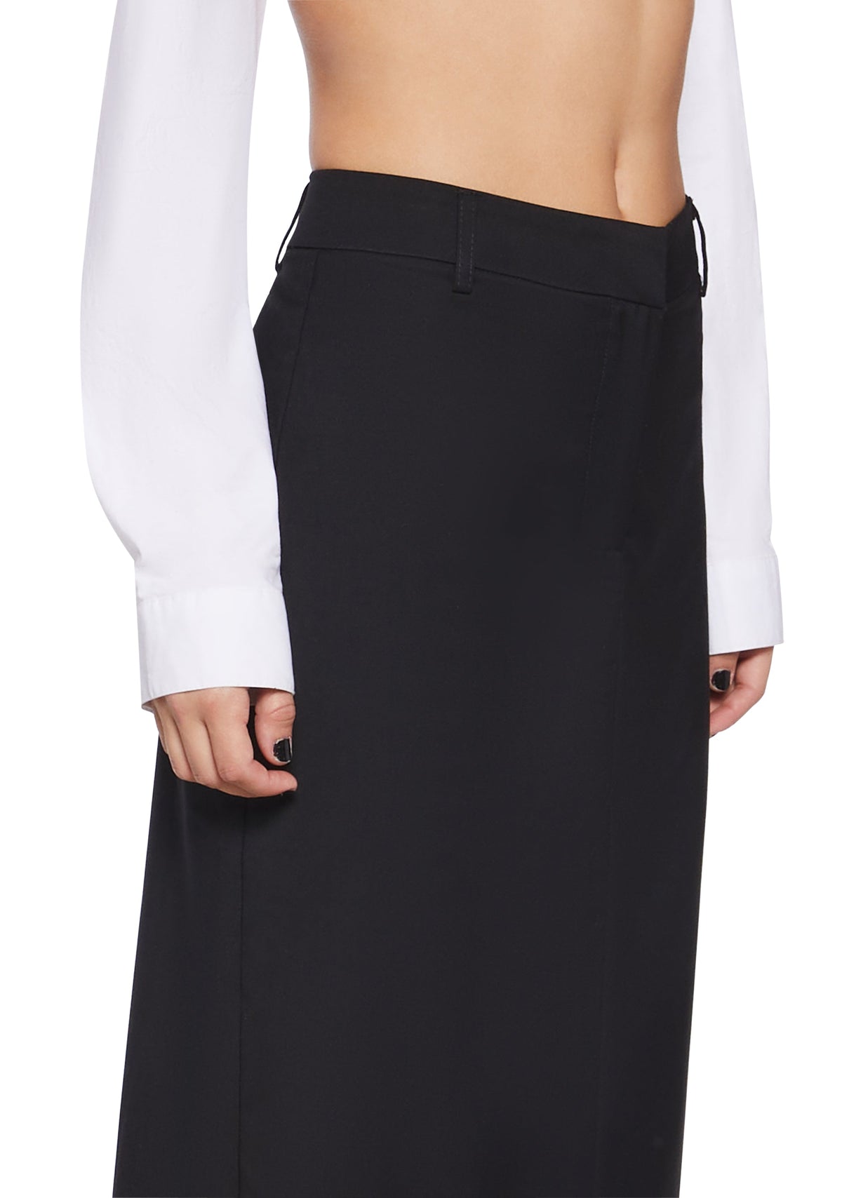 Executive Suite Maxi Skirt - Black