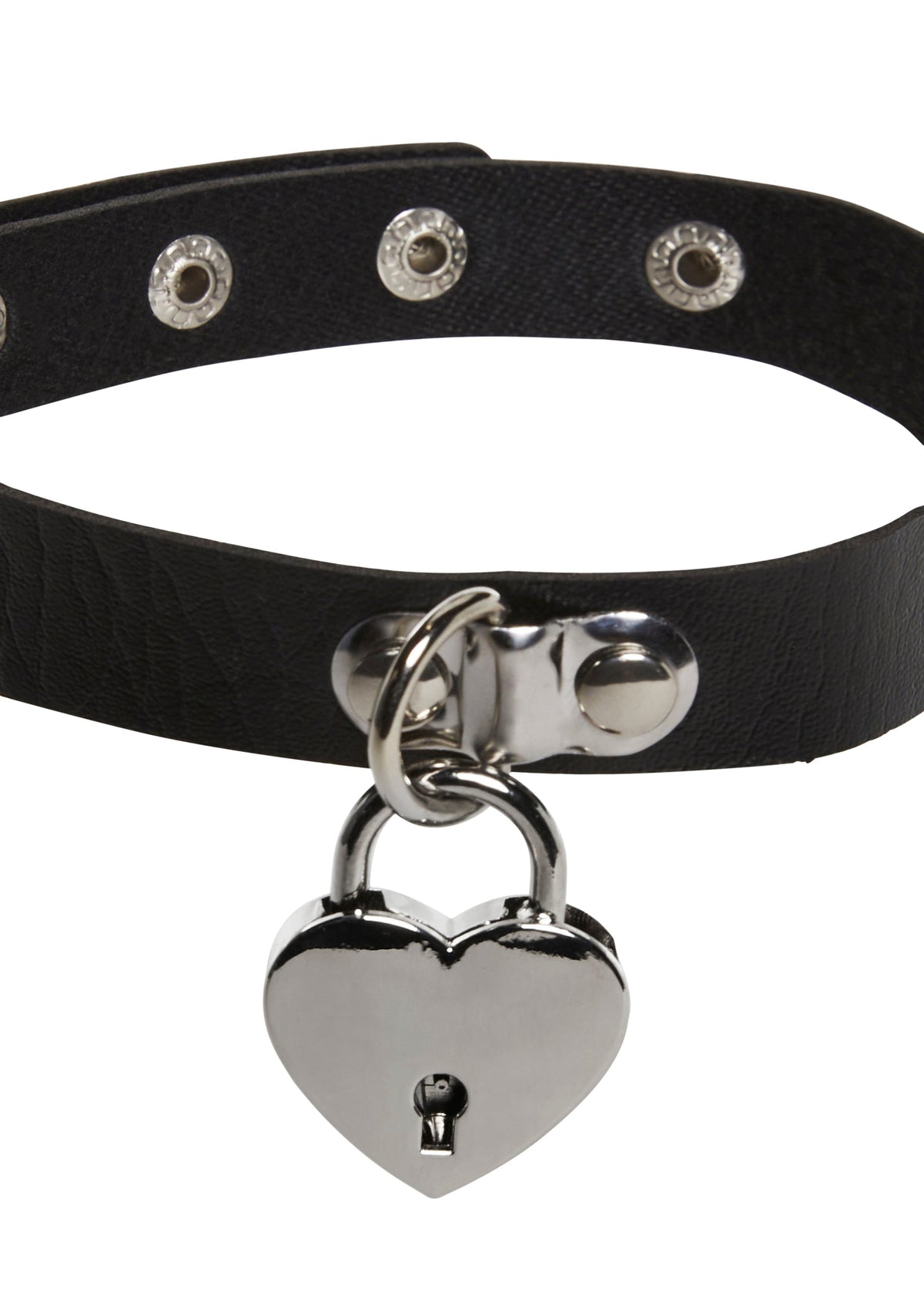 Unlock Me Heart Choker - Black